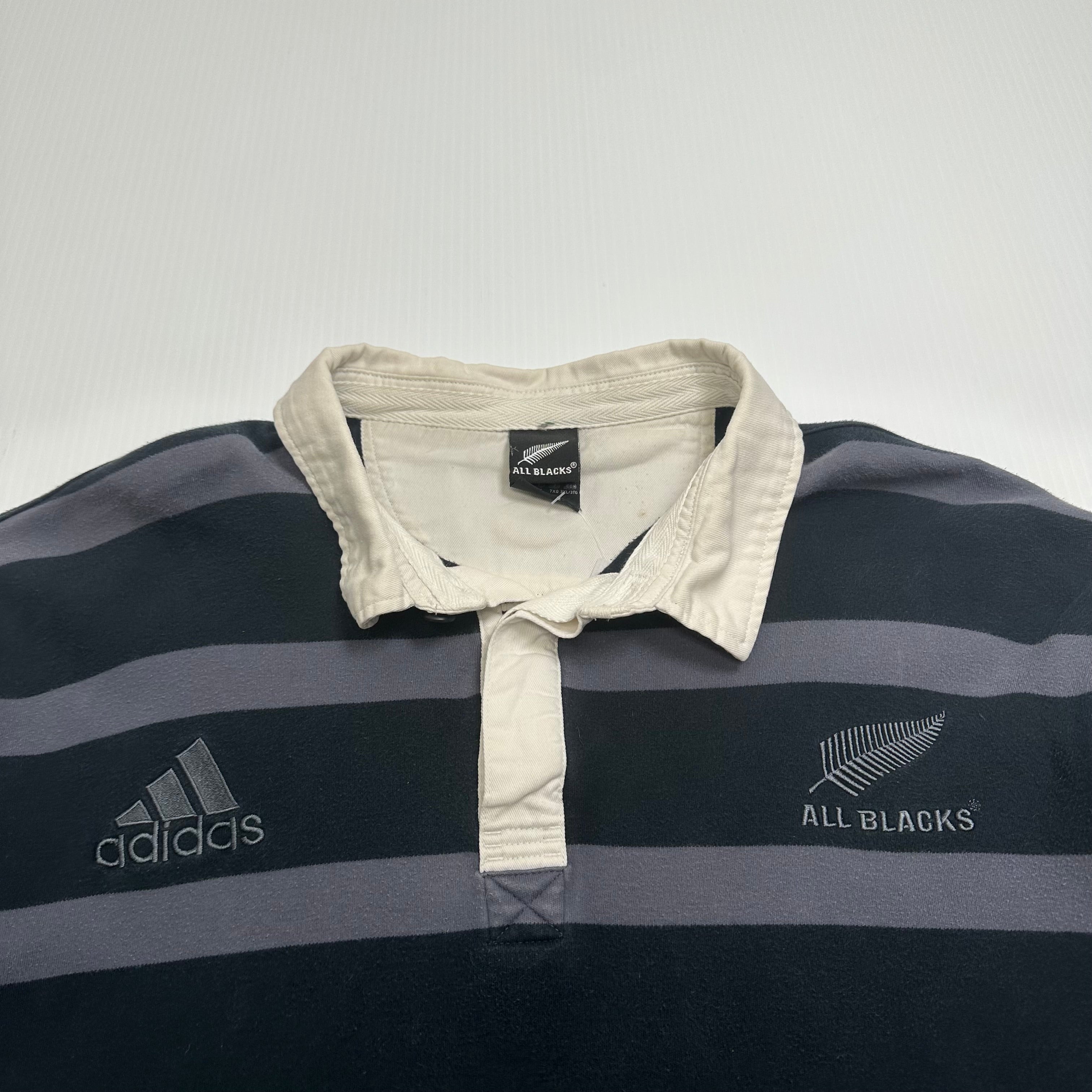 Adidas All Blacks Rugby Stripe Longsleeve 3XL