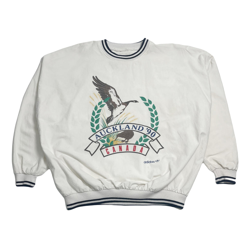 Vintage Adidas Canada Auckland '90 Light Crewneck XL