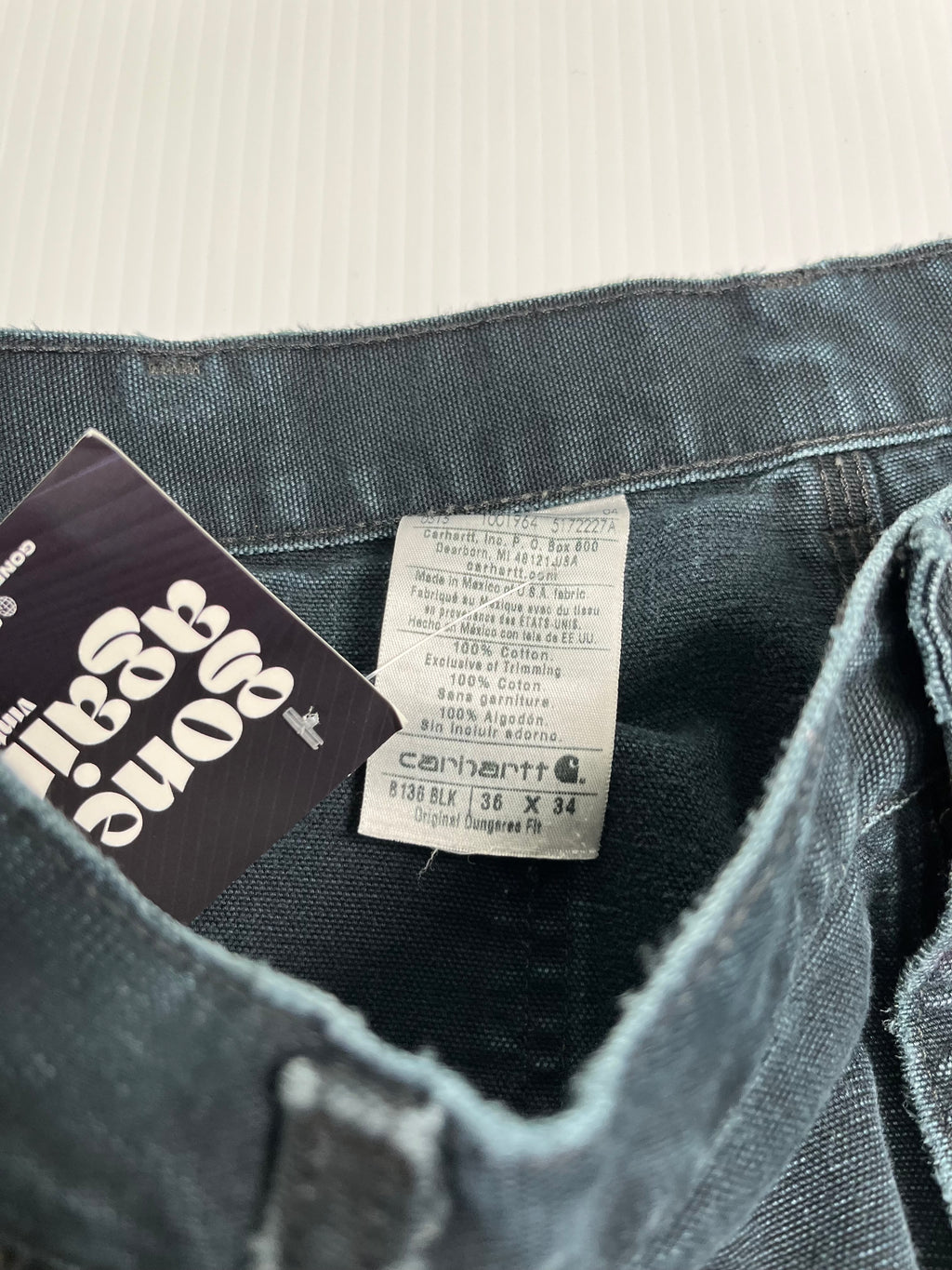 Vintage Faded Carhartt Double Knee Pants 34