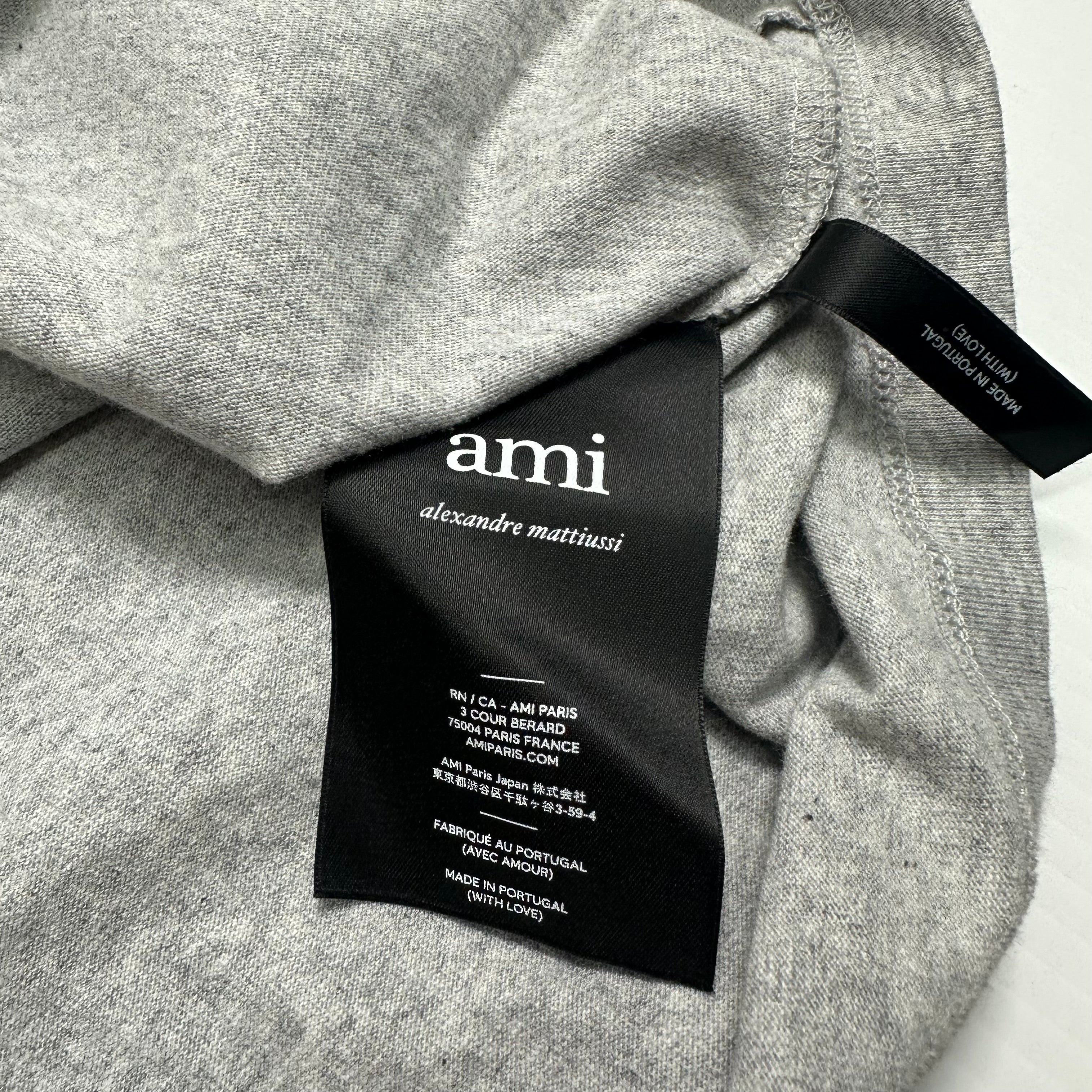 Ami Paris Text Spellout Tee M