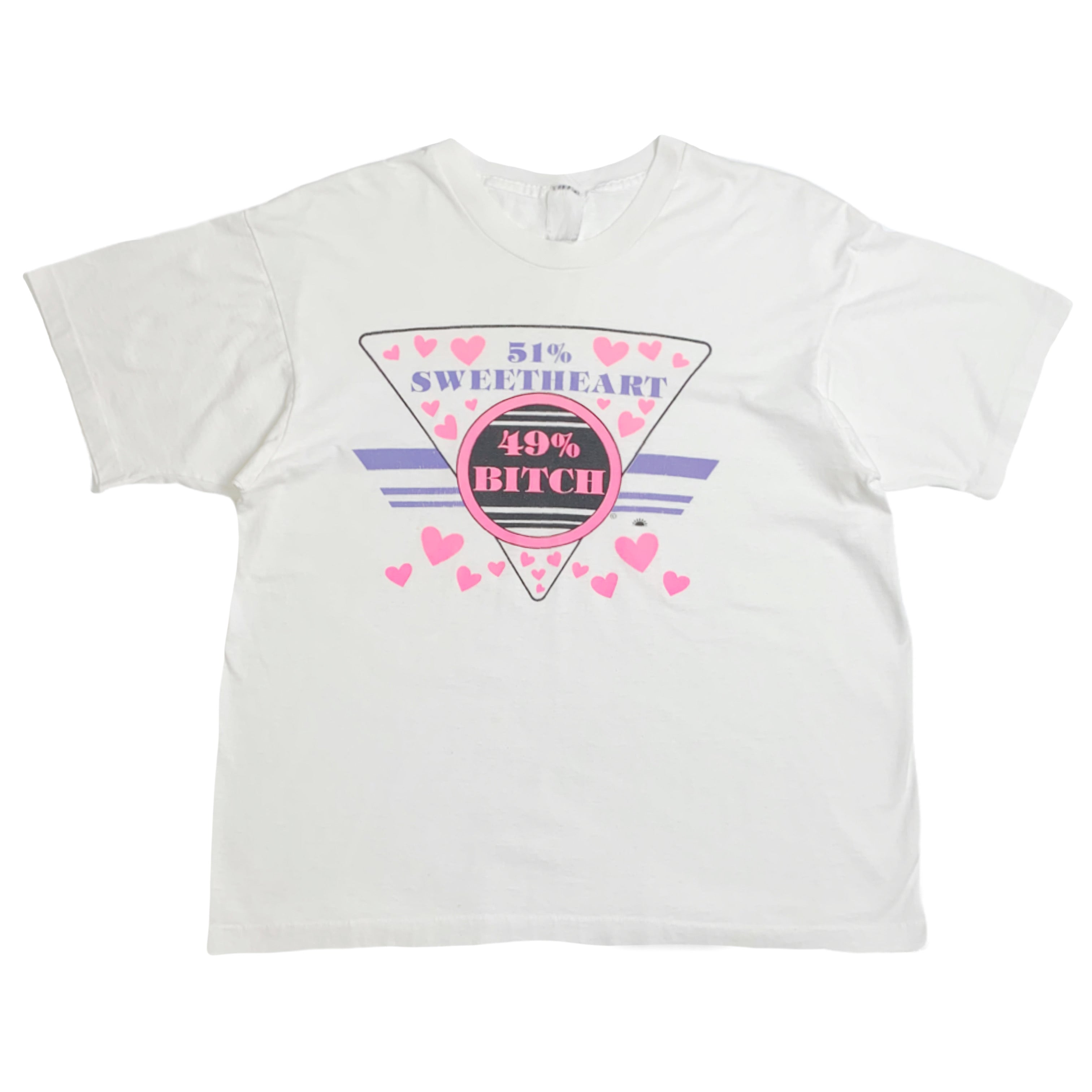 Vintage 51% Sweetheart / 49% B*%#( Tee M