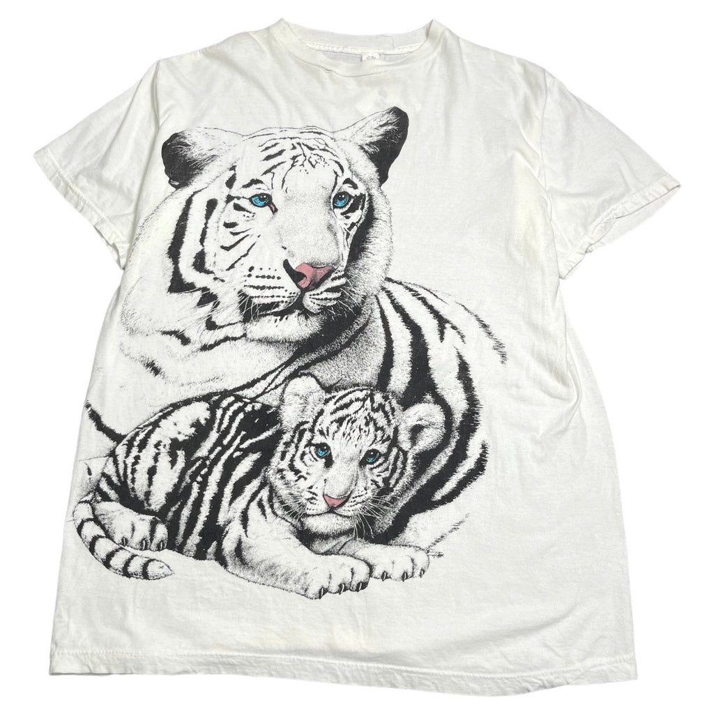 Vintage White Tiger Graphic Tee XL