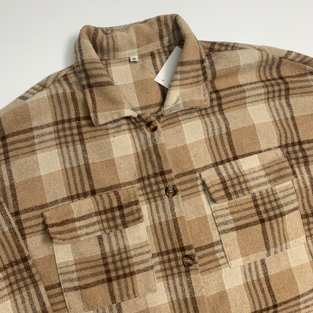 Brown Plaid Flannel M