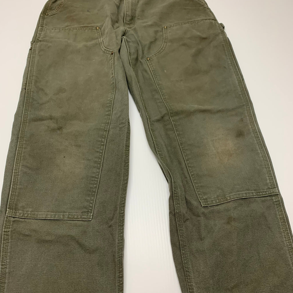 Carhartt Olive Double Knee Denim 34x32 0518