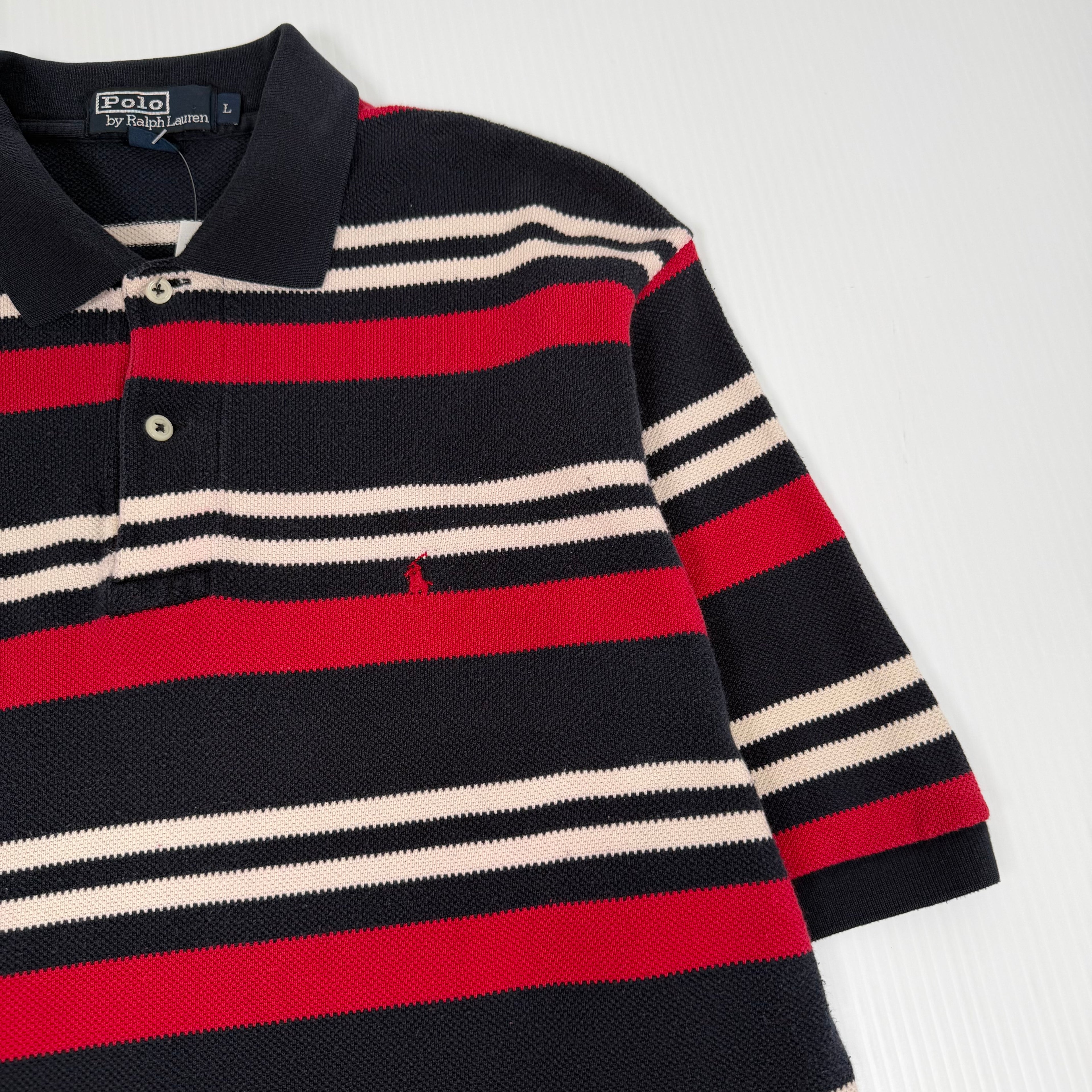 Vintage Polo Ralph Lauren Striped Polo Shirt L