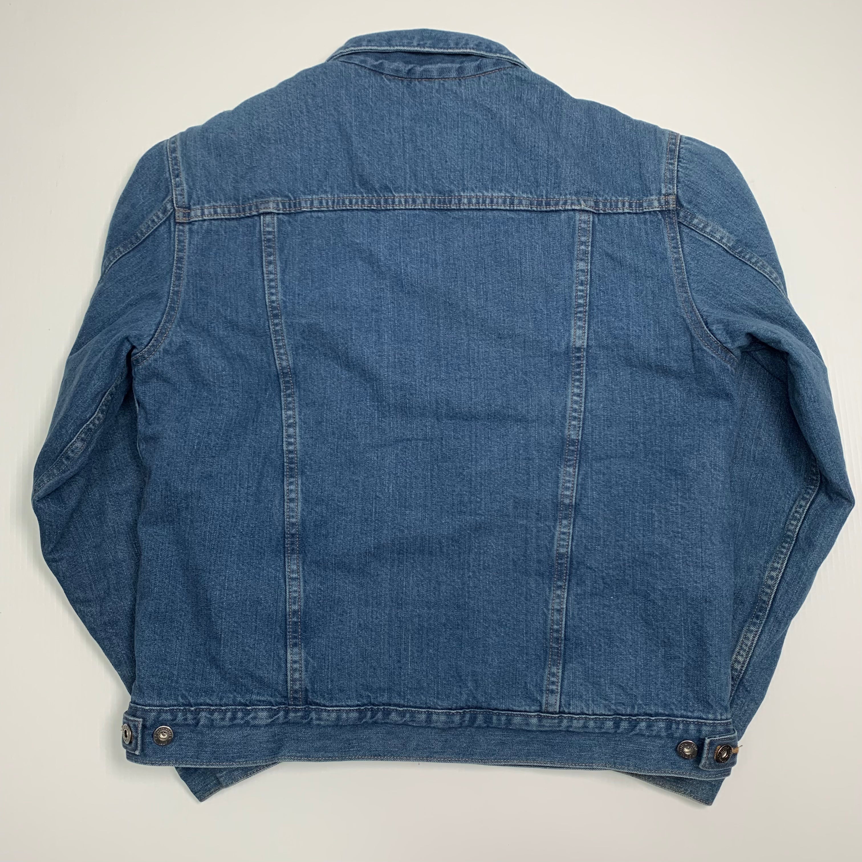 Carhartt Denim Sherpa Lined Trucker Jacket M