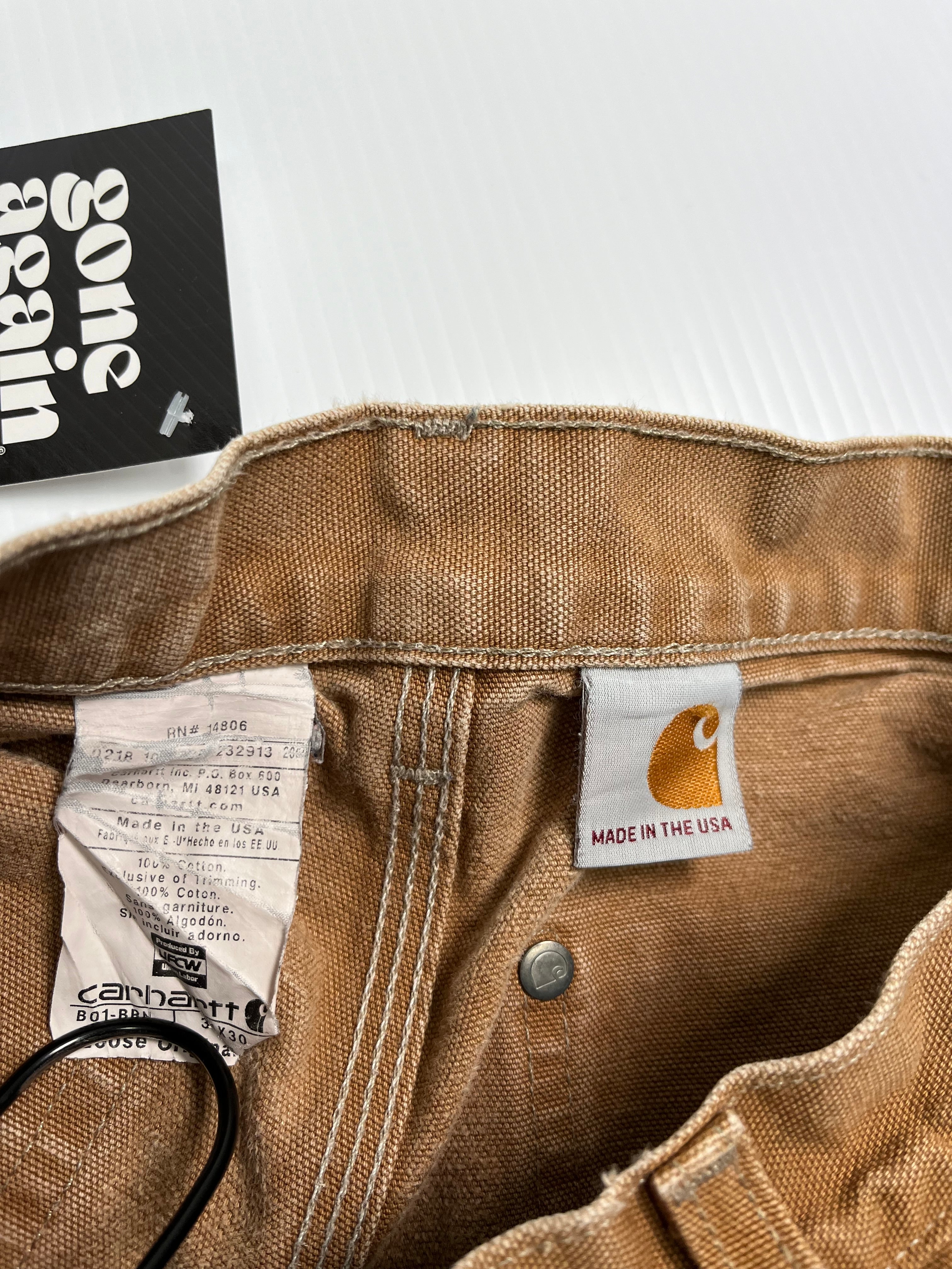 Vintage Carhartt Tan Double Knees 28