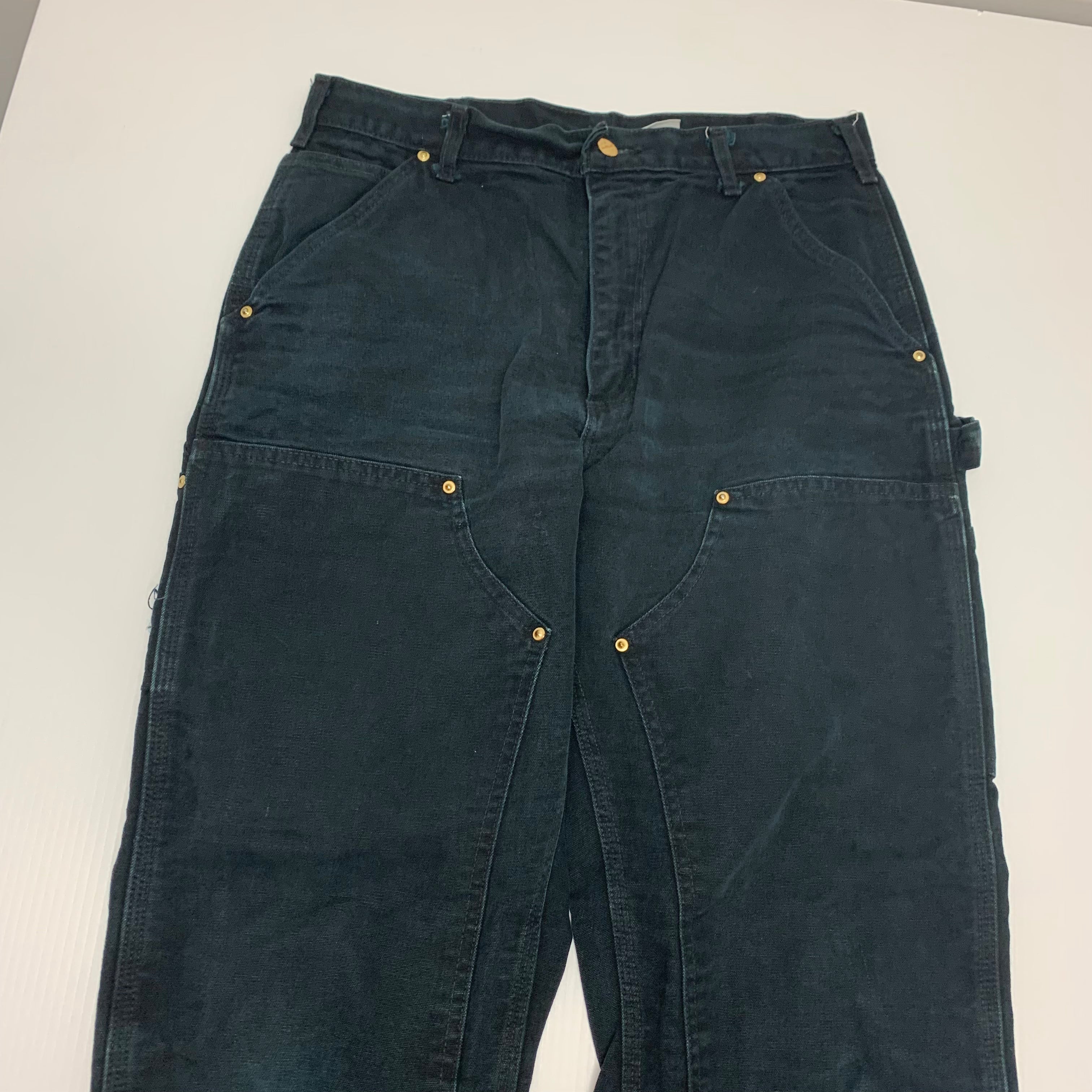 Carhartt Black Double Knee Denim 32x32 1013