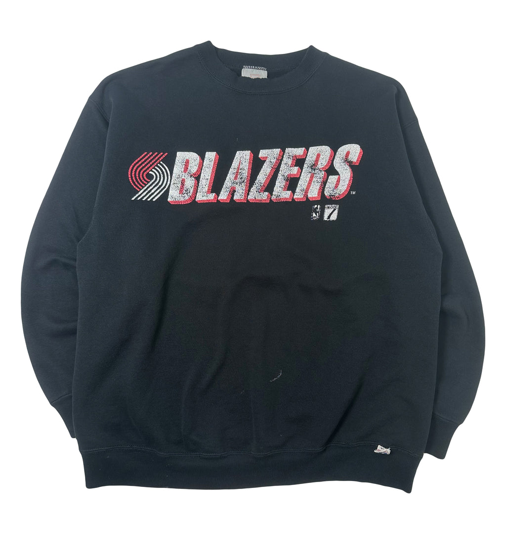Vintage Logo 7 Portland Blazers NBA Crewneck XL