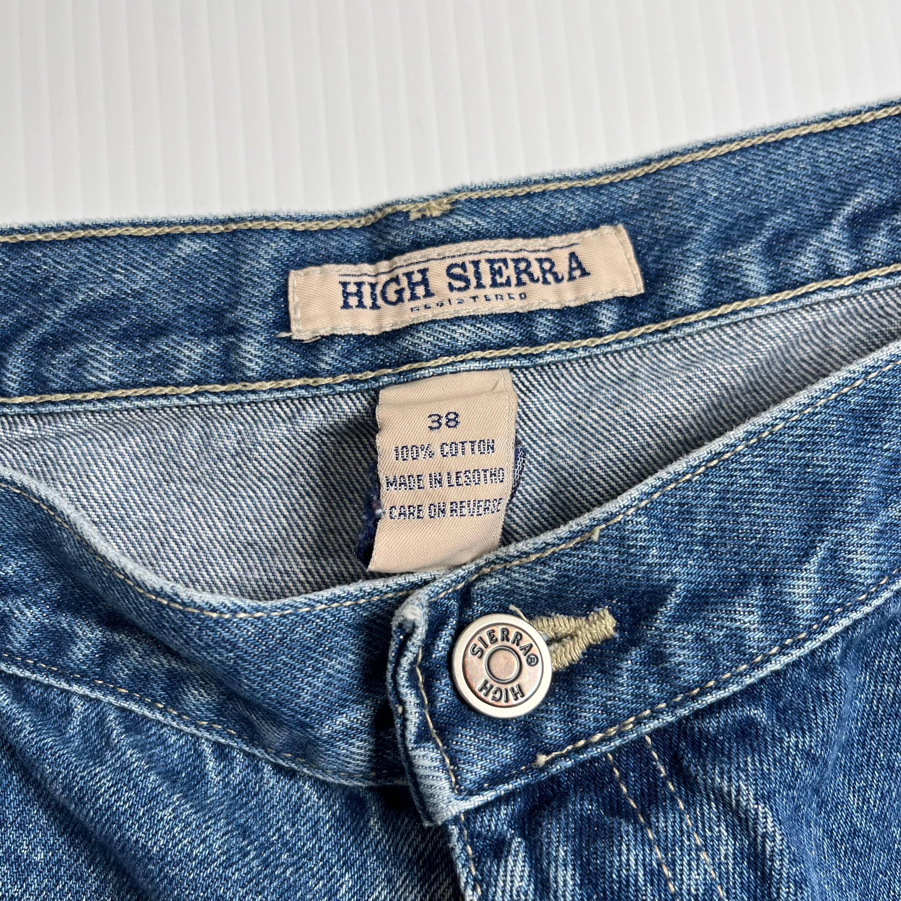 Vintage High Sierra Dark Wash Denim Shorts 38