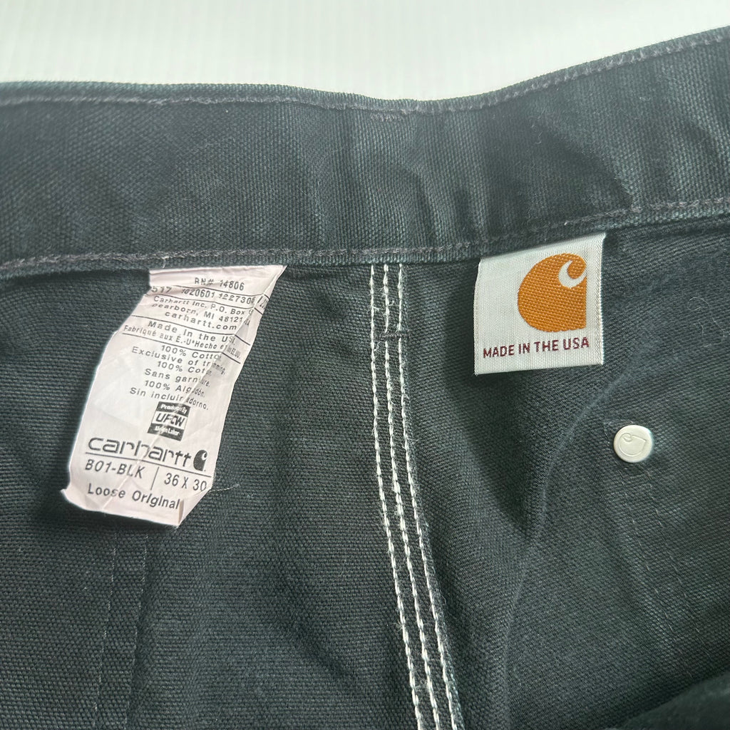 Vintage Carhartt Faded Double Knee Denim 35x30