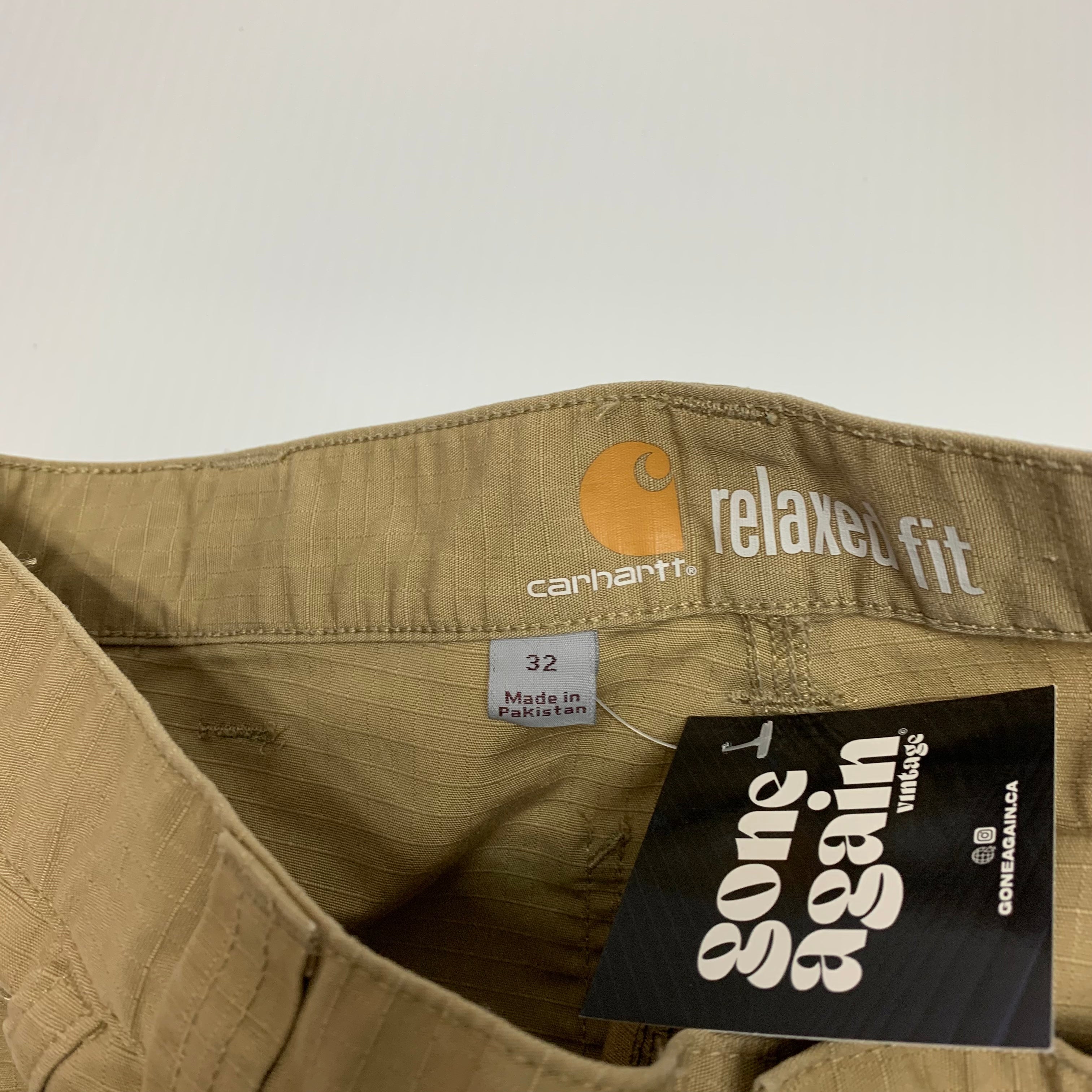 Beige Carhartt Ripstop Cargo Shorts 32