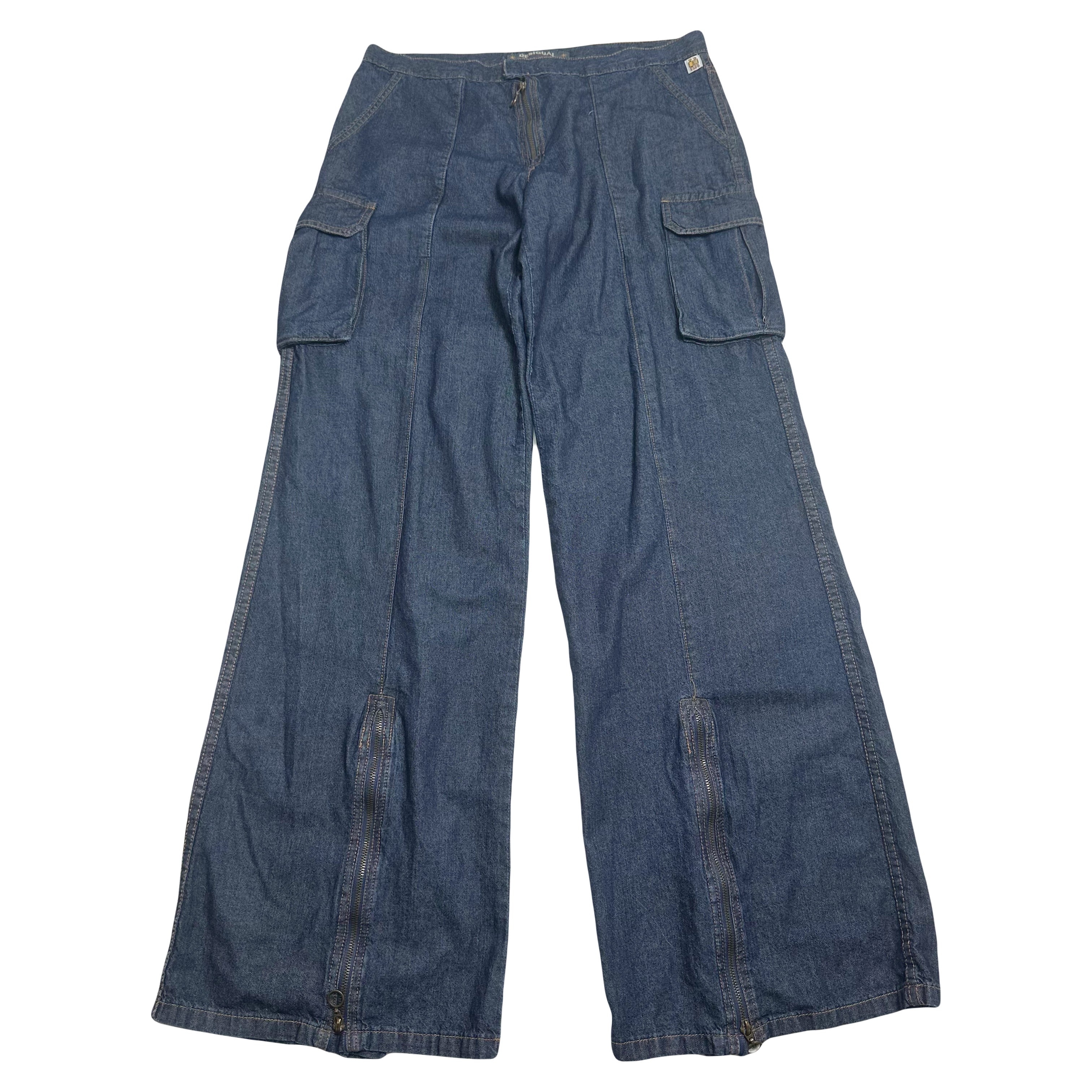 Desigual Baggy Cargo Denim Pants 34