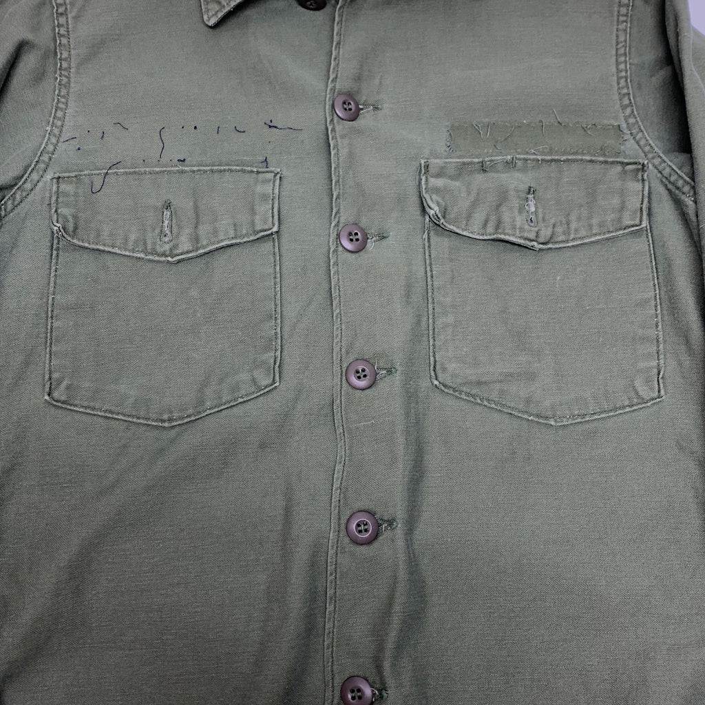 Vintage Olive Military Shirt M