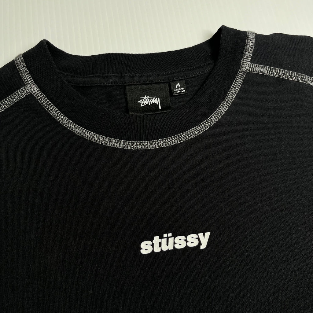 Stussy Contrast Stitch Mini Logo Tee M