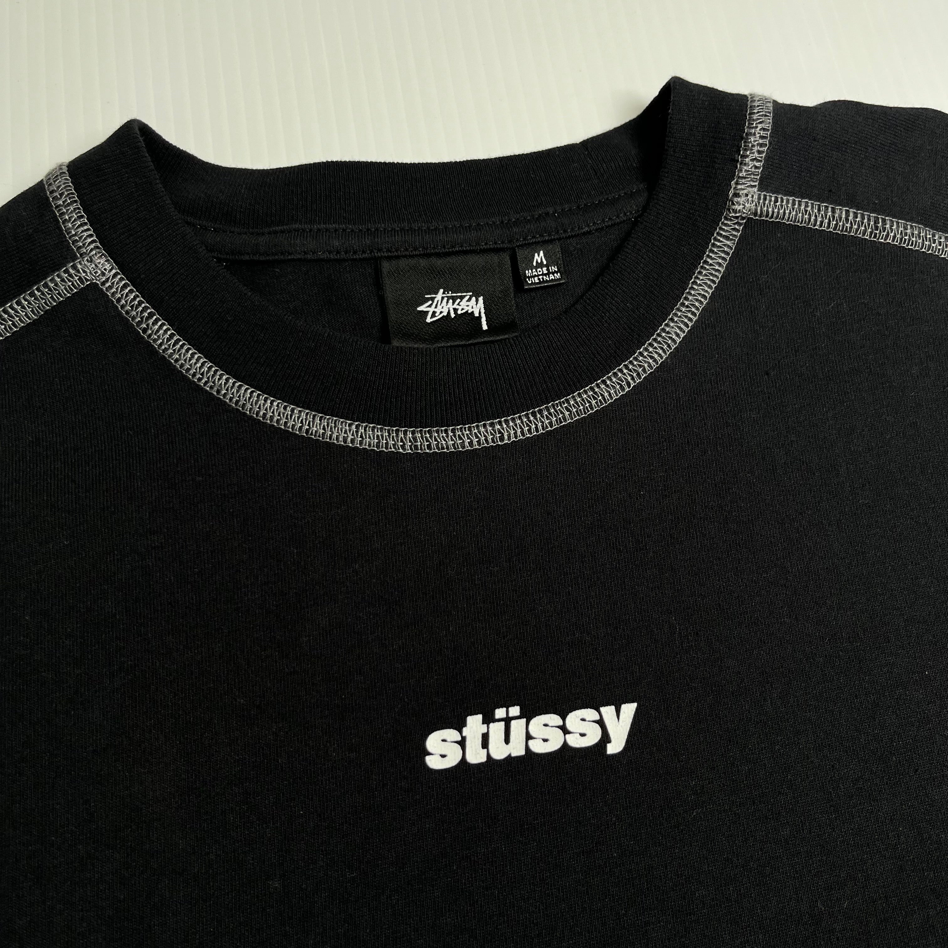 Stussy Contrast Stitch Mini Logo Tee M