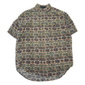 Vintage Christopher Rand Abstract Pattern Short Sleeve Button Up M