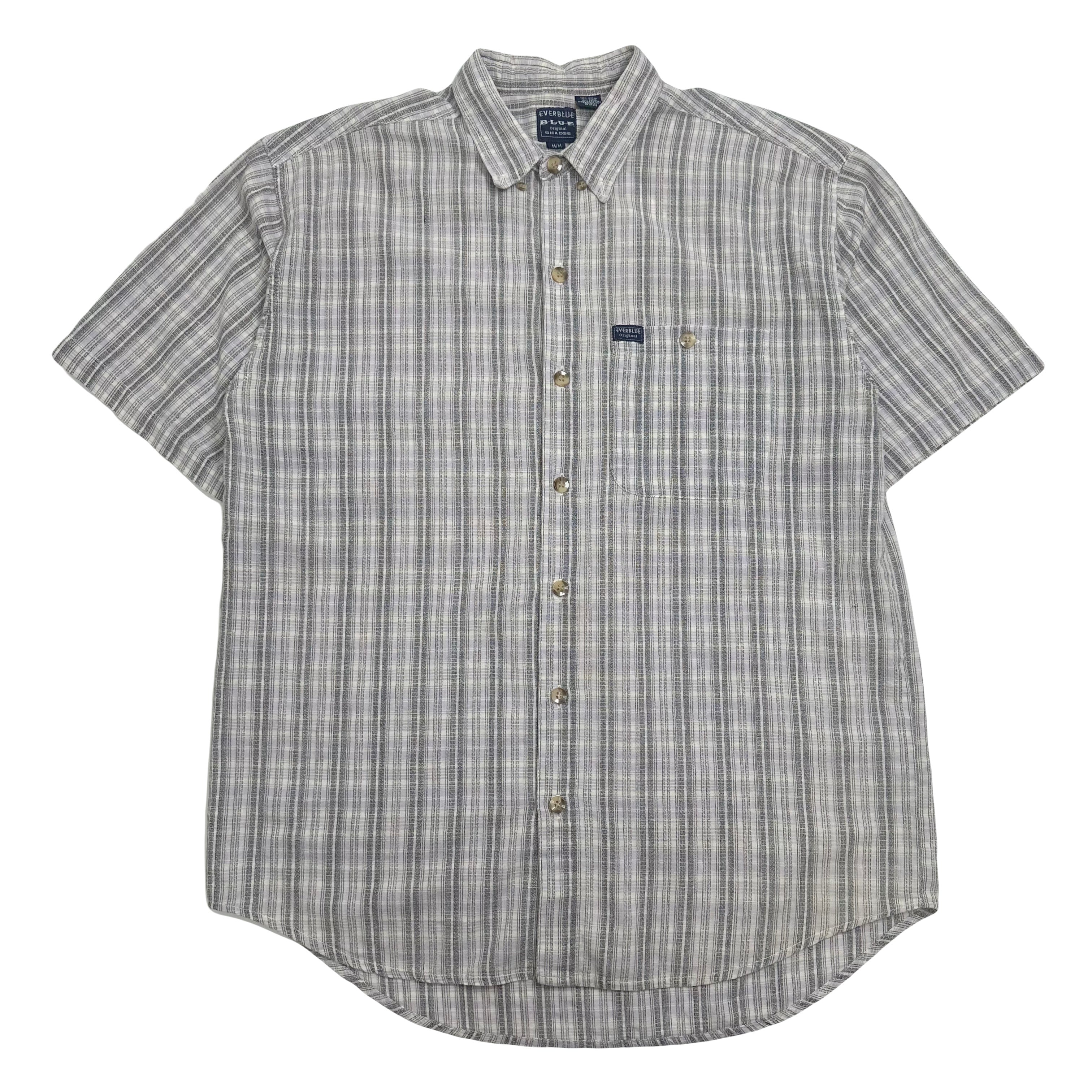 Vintage Everblue Plaid Short Sleeve Button Up Shirt M