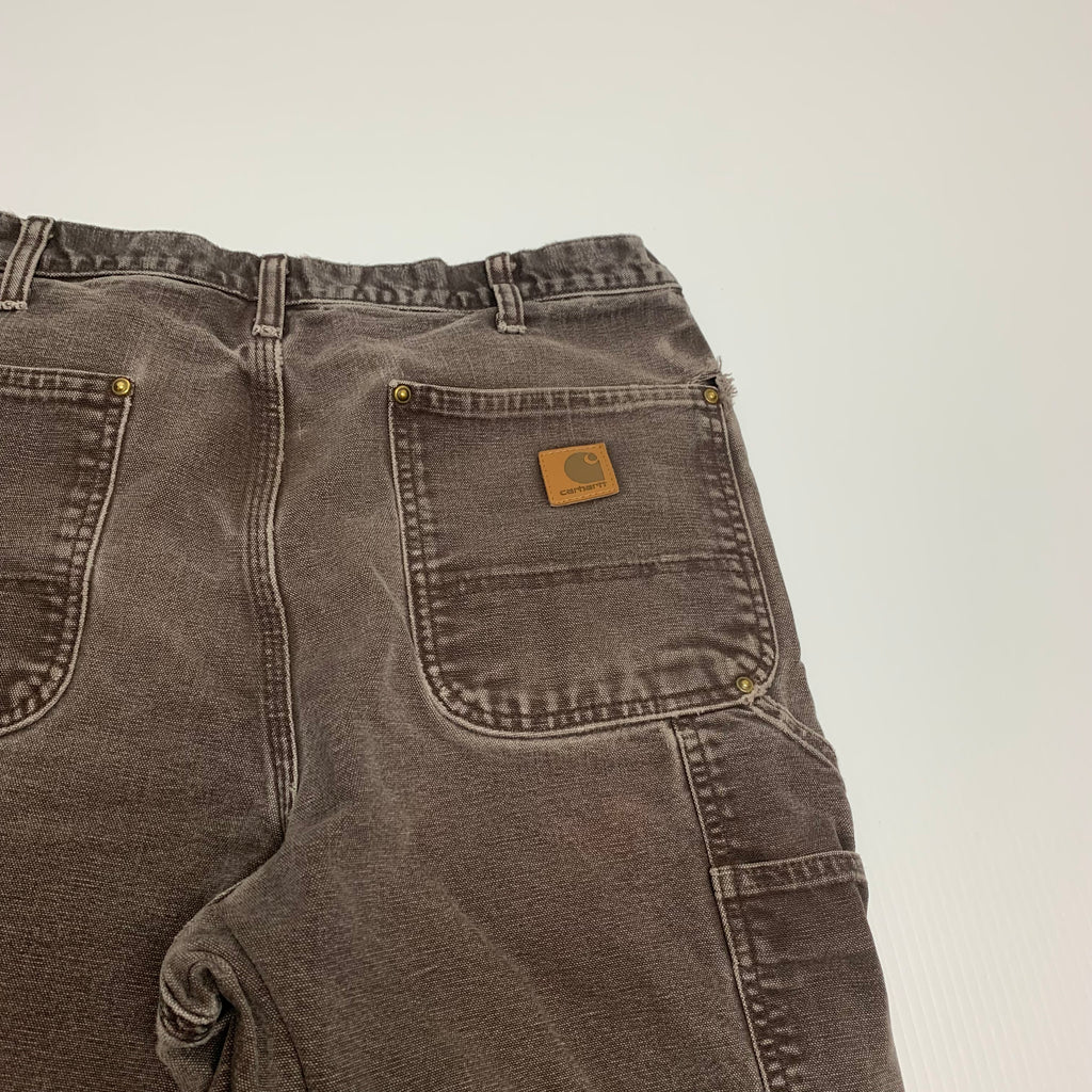 Carhartt Faded Brown Double Knee Denim 34x34 0216