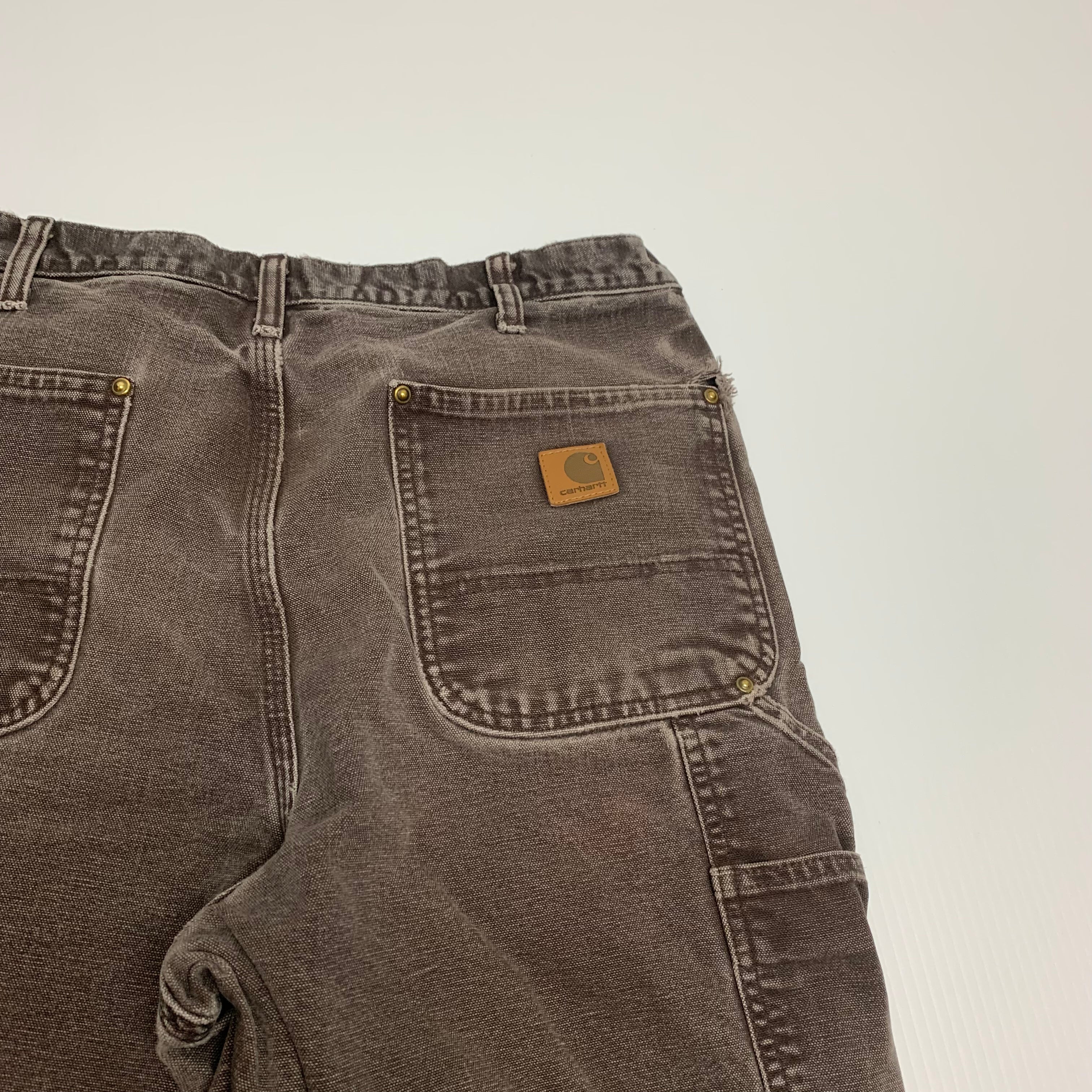 Carhartt Faded Brown Double Knee Denim 34x34 0216