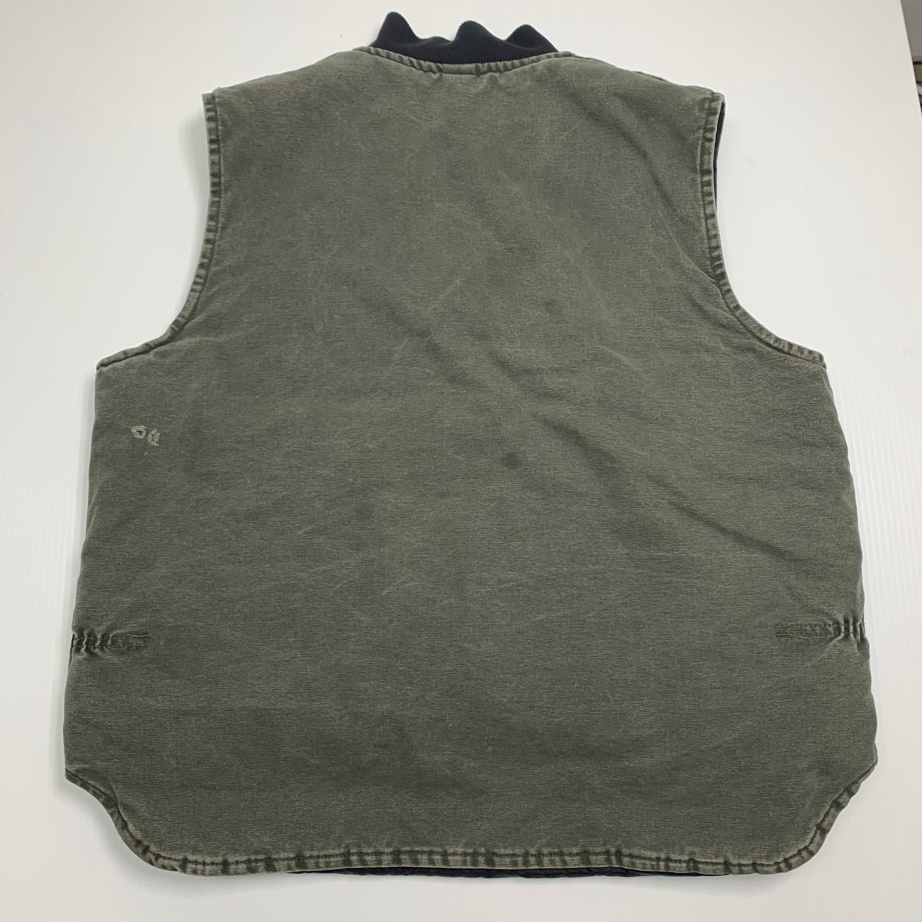Carhartt Faded Green Denim Vest XL