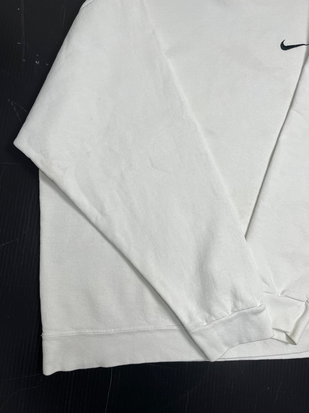 90s Nike White Swoosh Crewneck L
