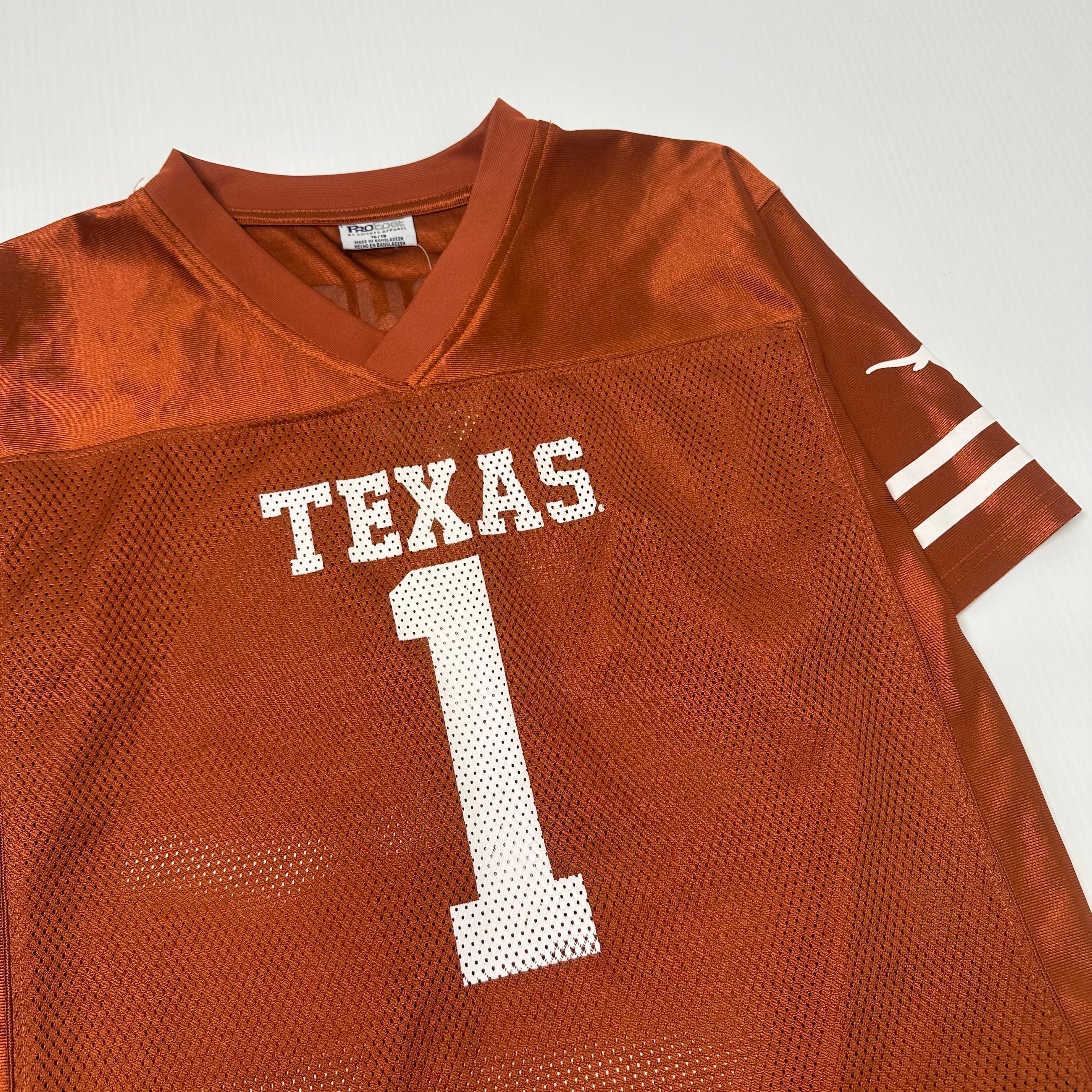 NCAA Texas Longhorns #1 Football Jersey Youth L