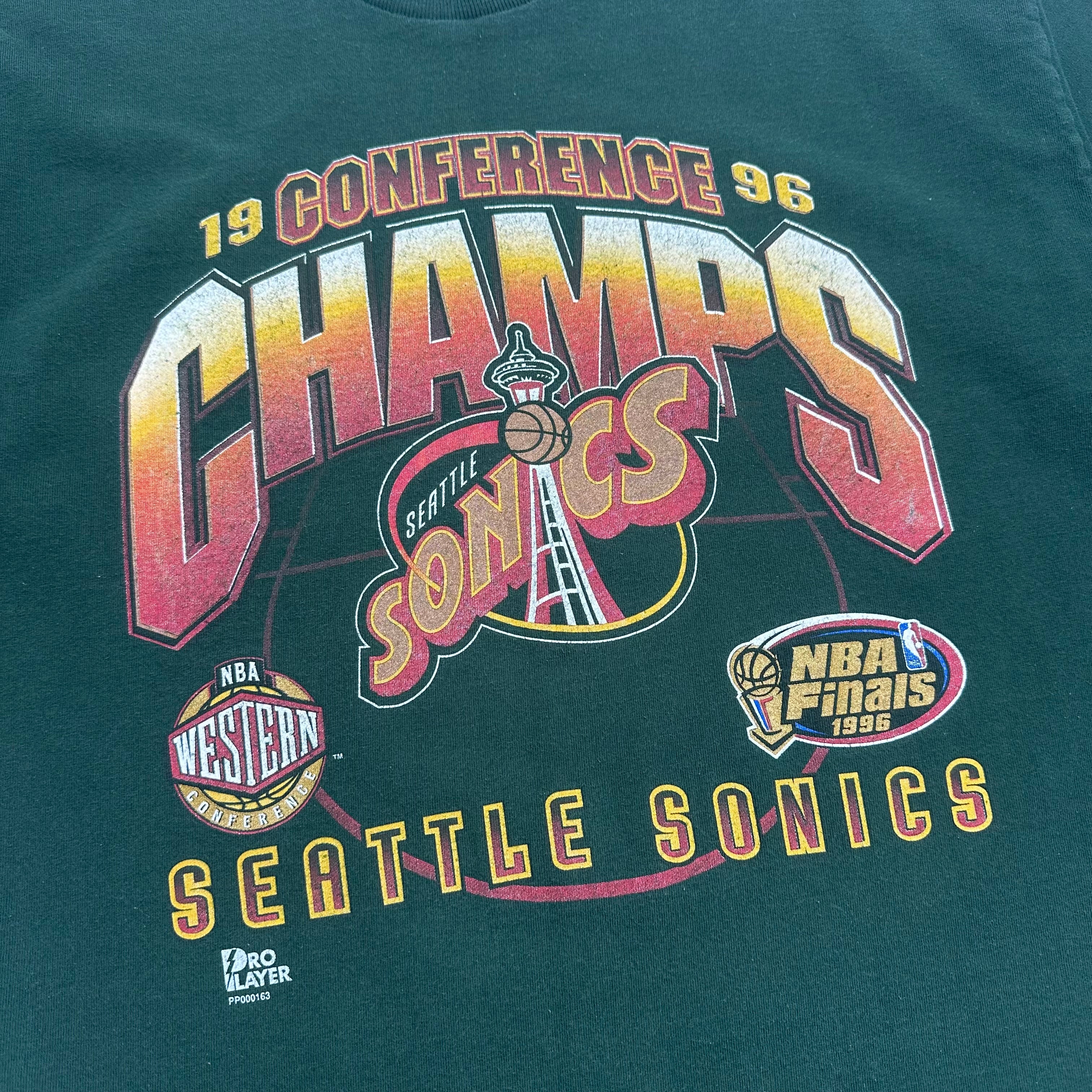 1996 Seattle Sonics Conference Champs Tee XL