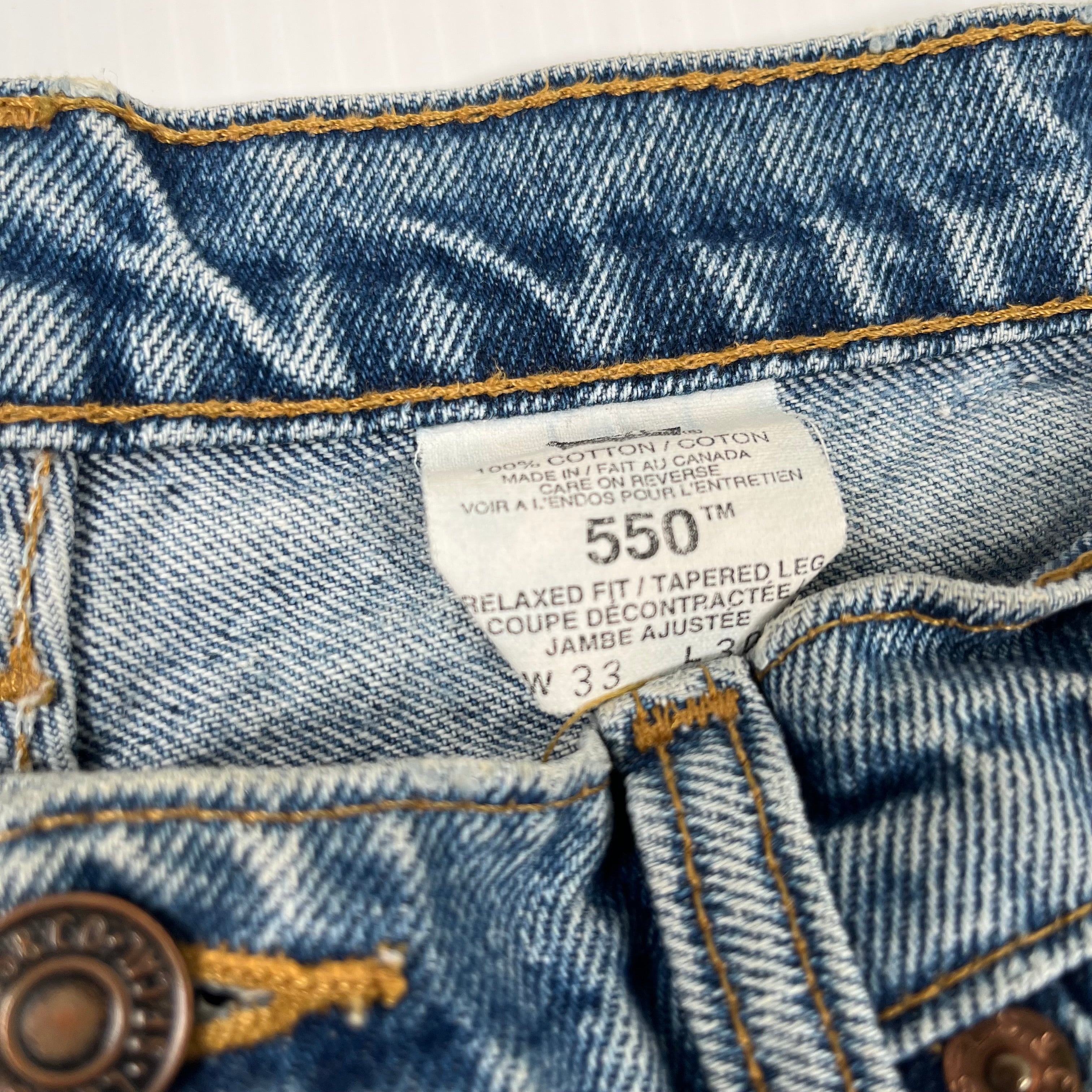 Rework Vintage Levi's x England Baggy Denim Shorts