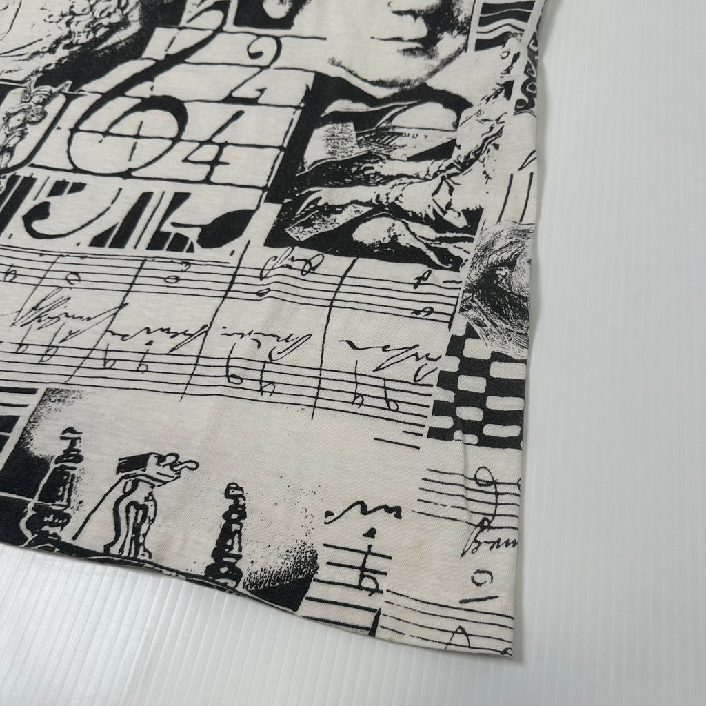 Vintage Contempo Beethoven AOP Music Tee L