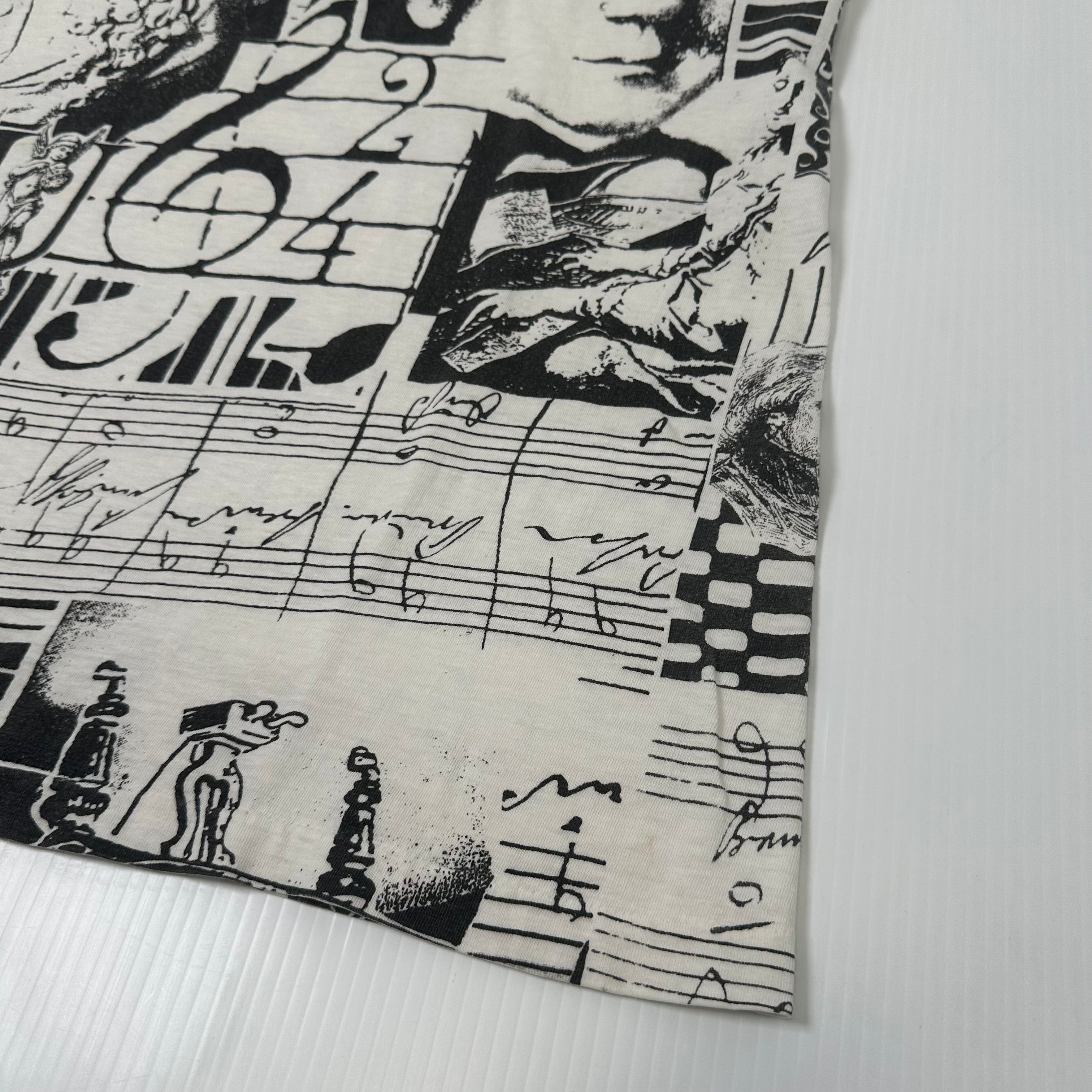 Vintage Contempo Beethoven AOP Music Tee L