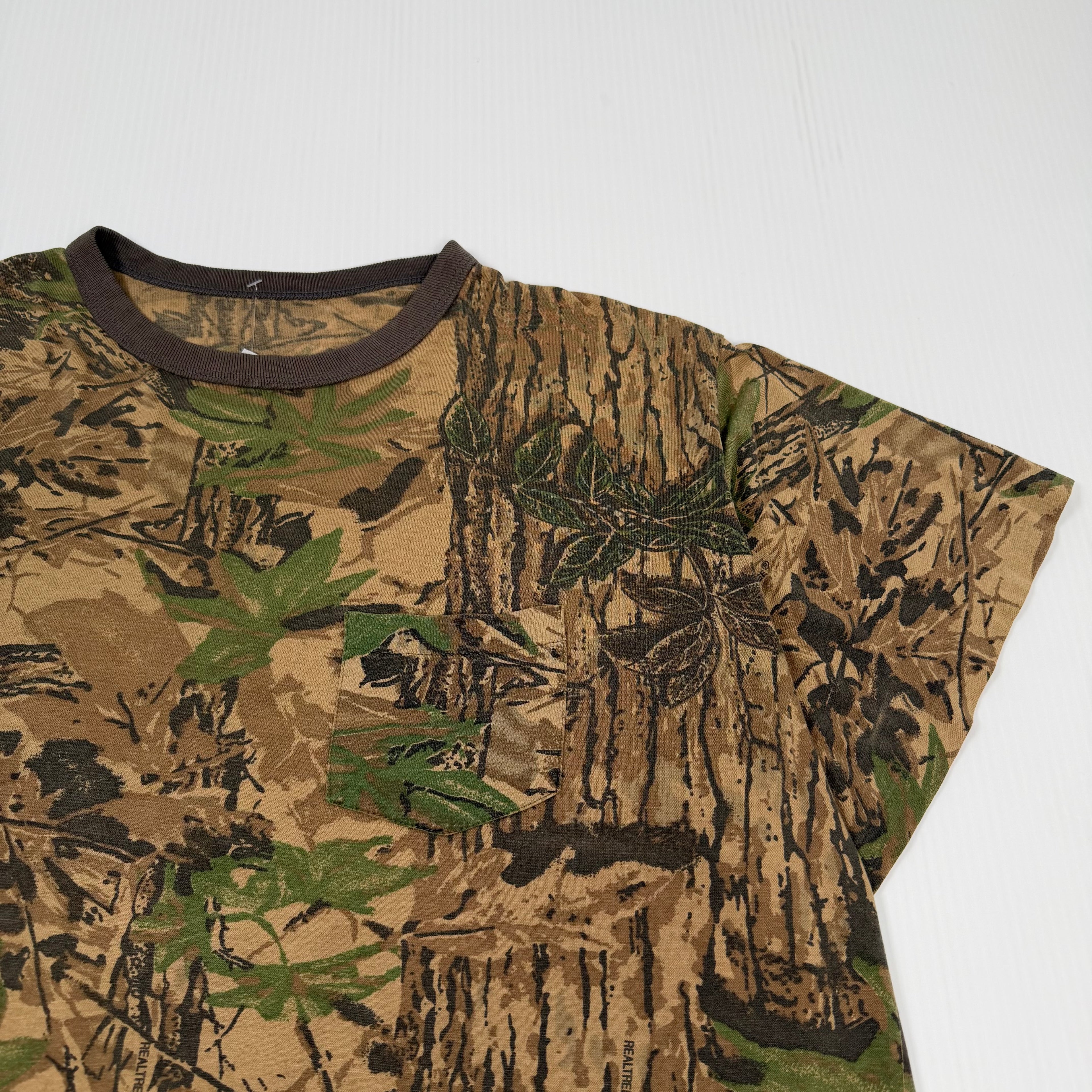 Vintage Woodland Camo Real Tree Tee XL