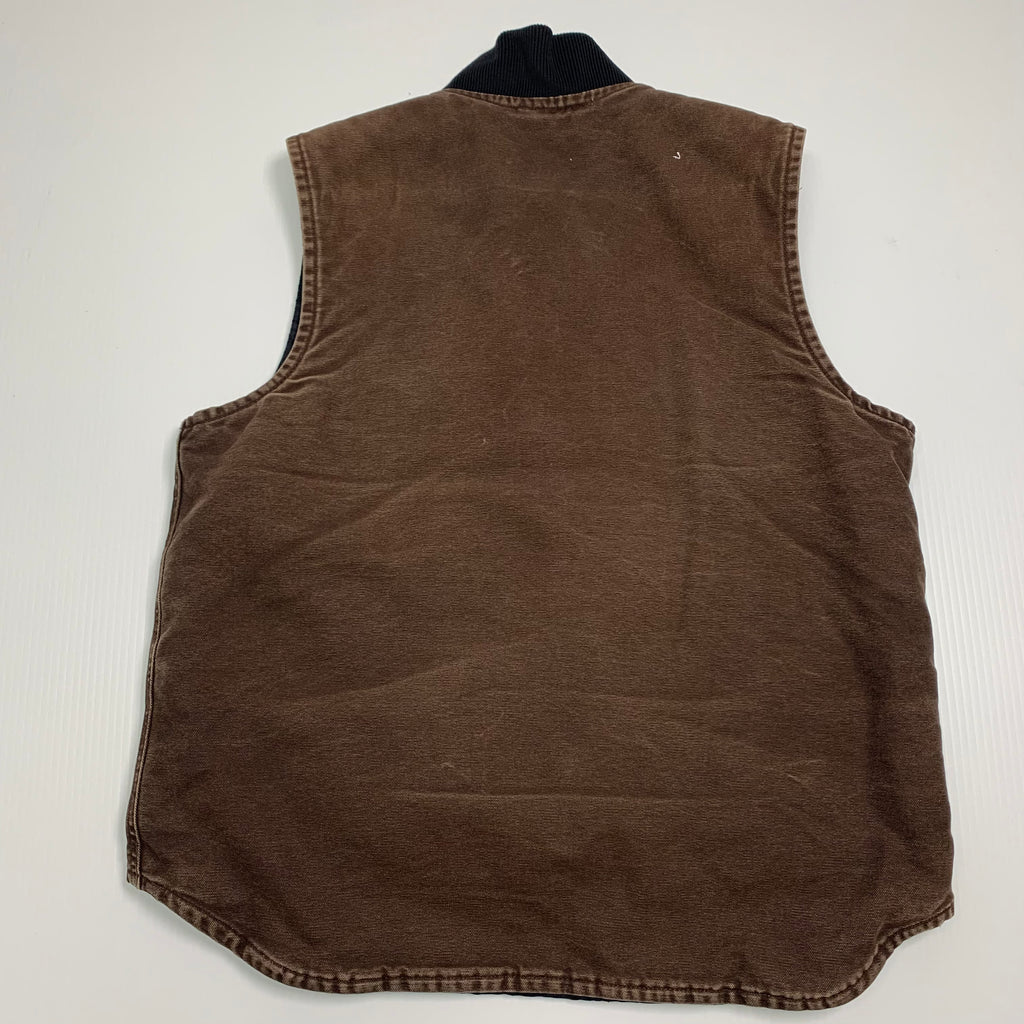 Carhartt Faded Brown Denim Vest M