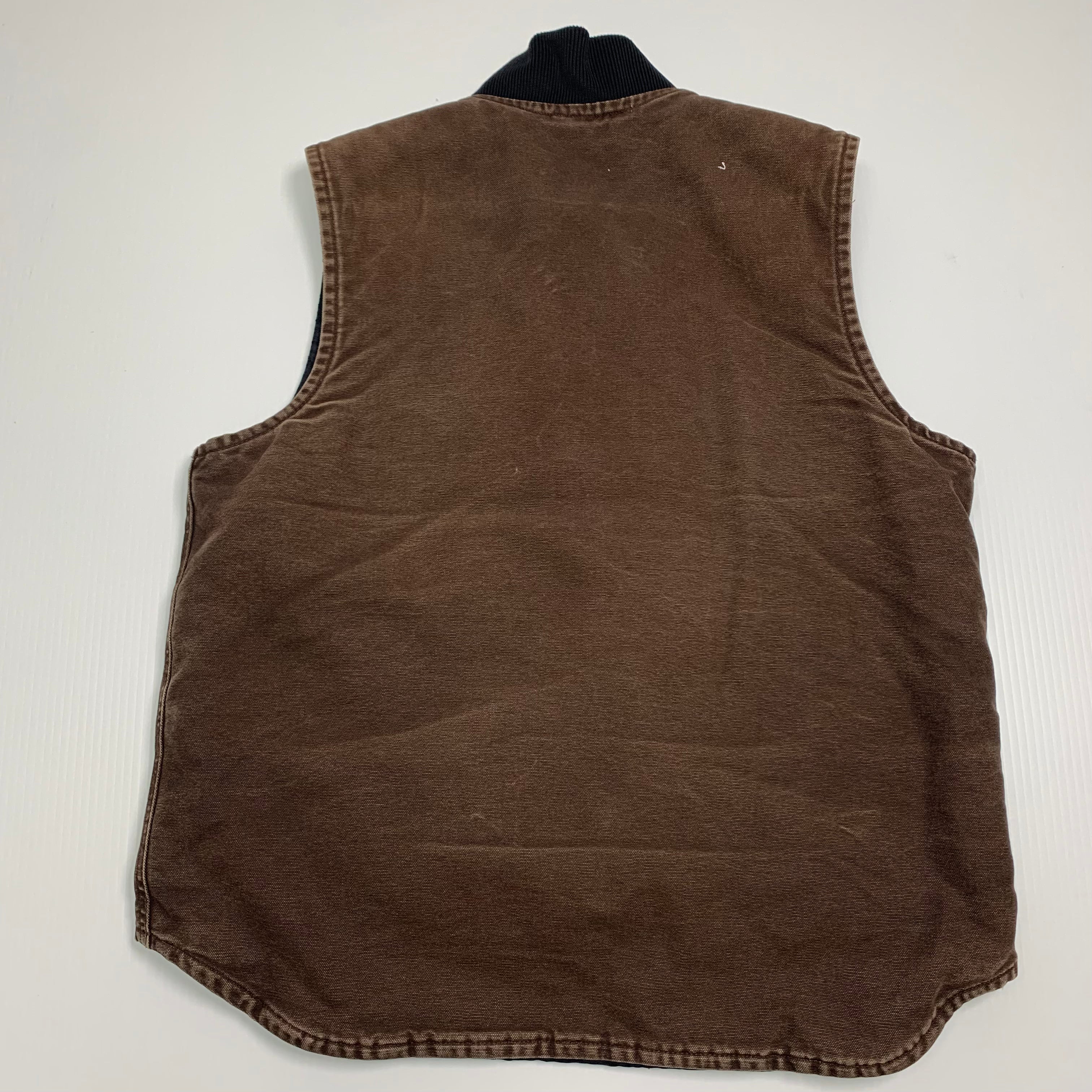 Carhartt Faded Brown Denim Vest M