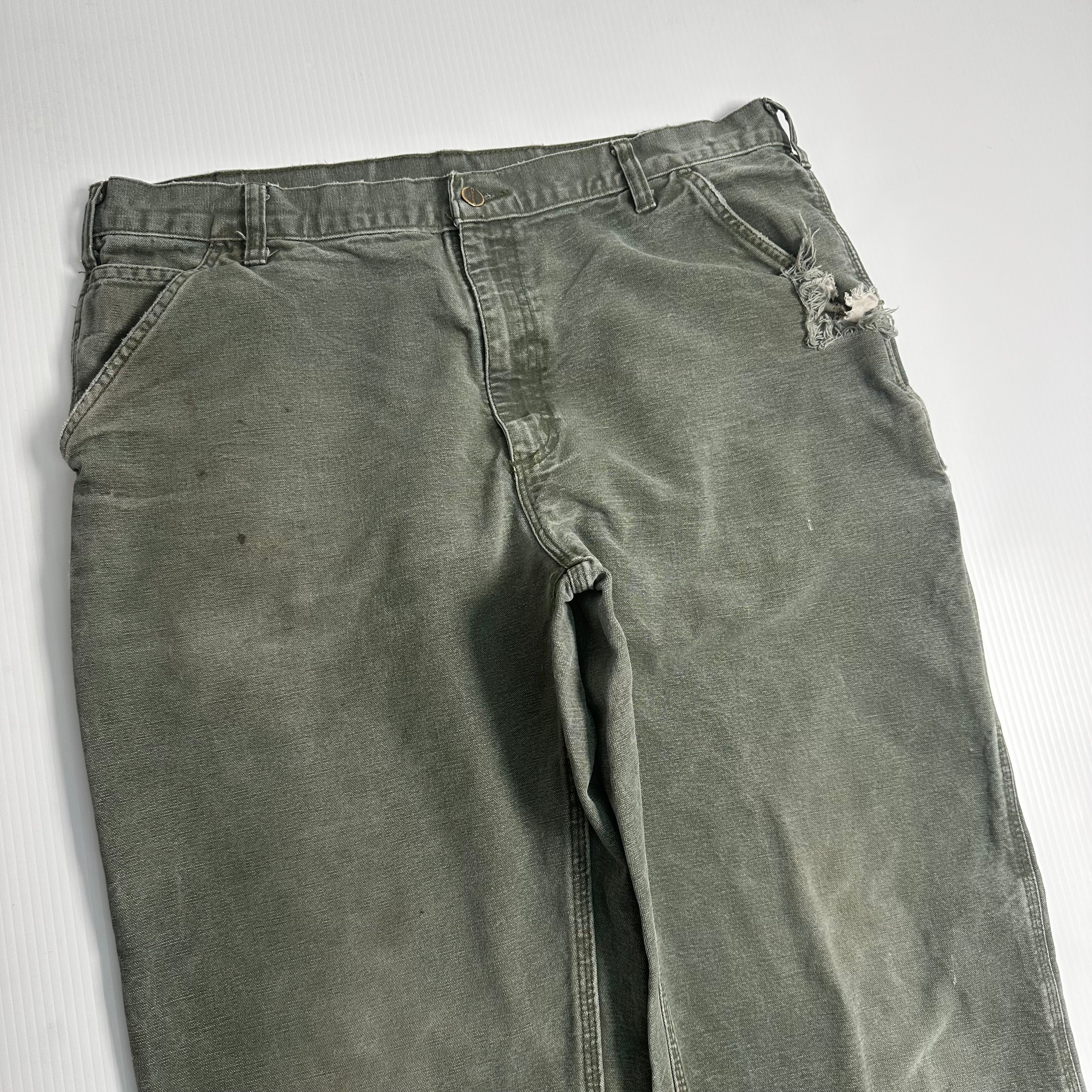 Vintage Carhartt Faded Carpenter Denim 38