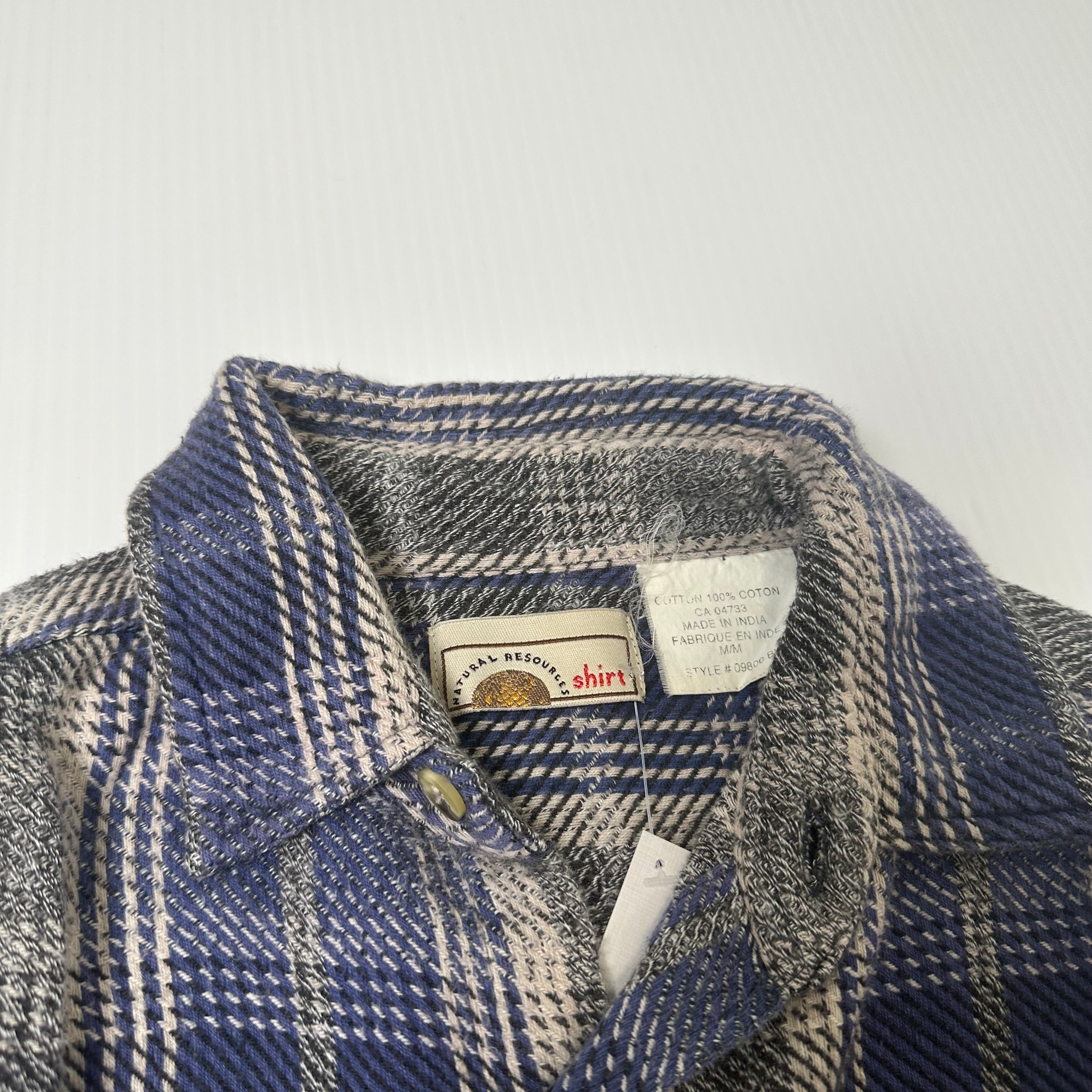 Vintage Natural Resources Plaid Button Up Shirt M