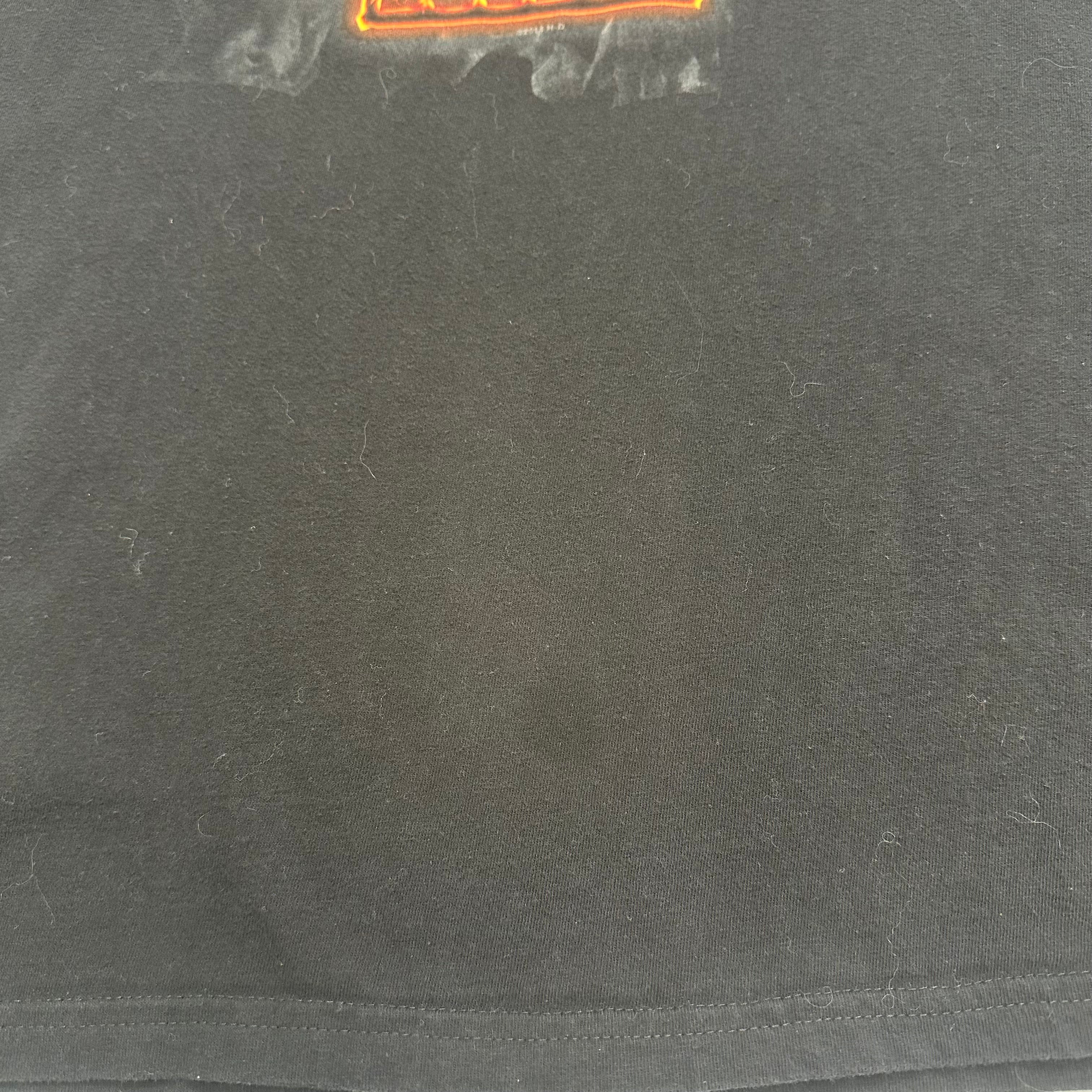Harley Davidson Flame Skull Suffolk England Tee XL