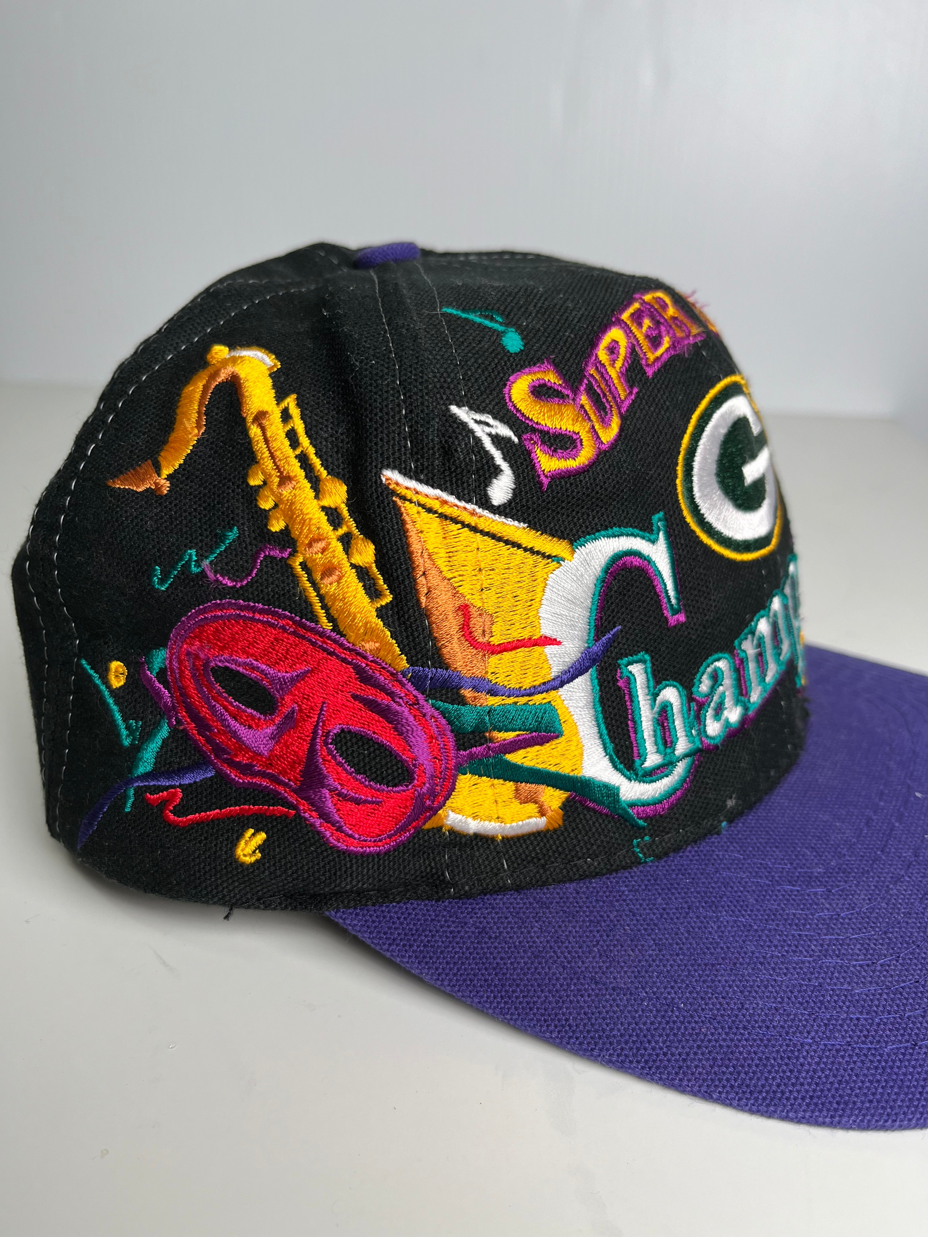90s Super Bowl XXXI Champs Green Bay Packers Snapback Hat