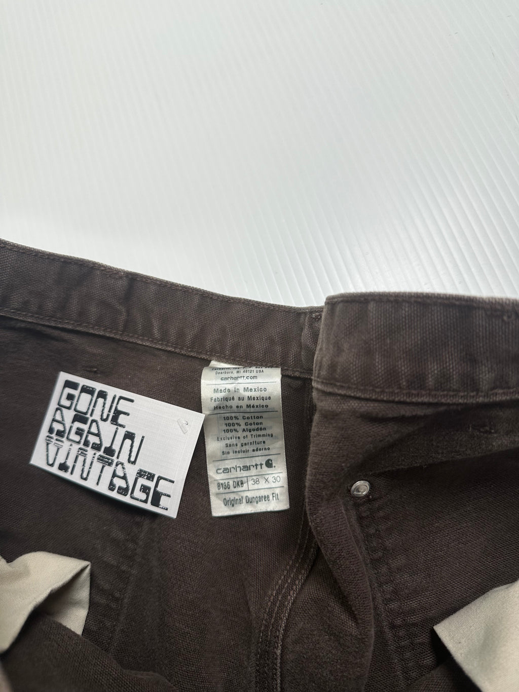 Vintage Carhartt Dungaree Fit Double Knee Denim 38