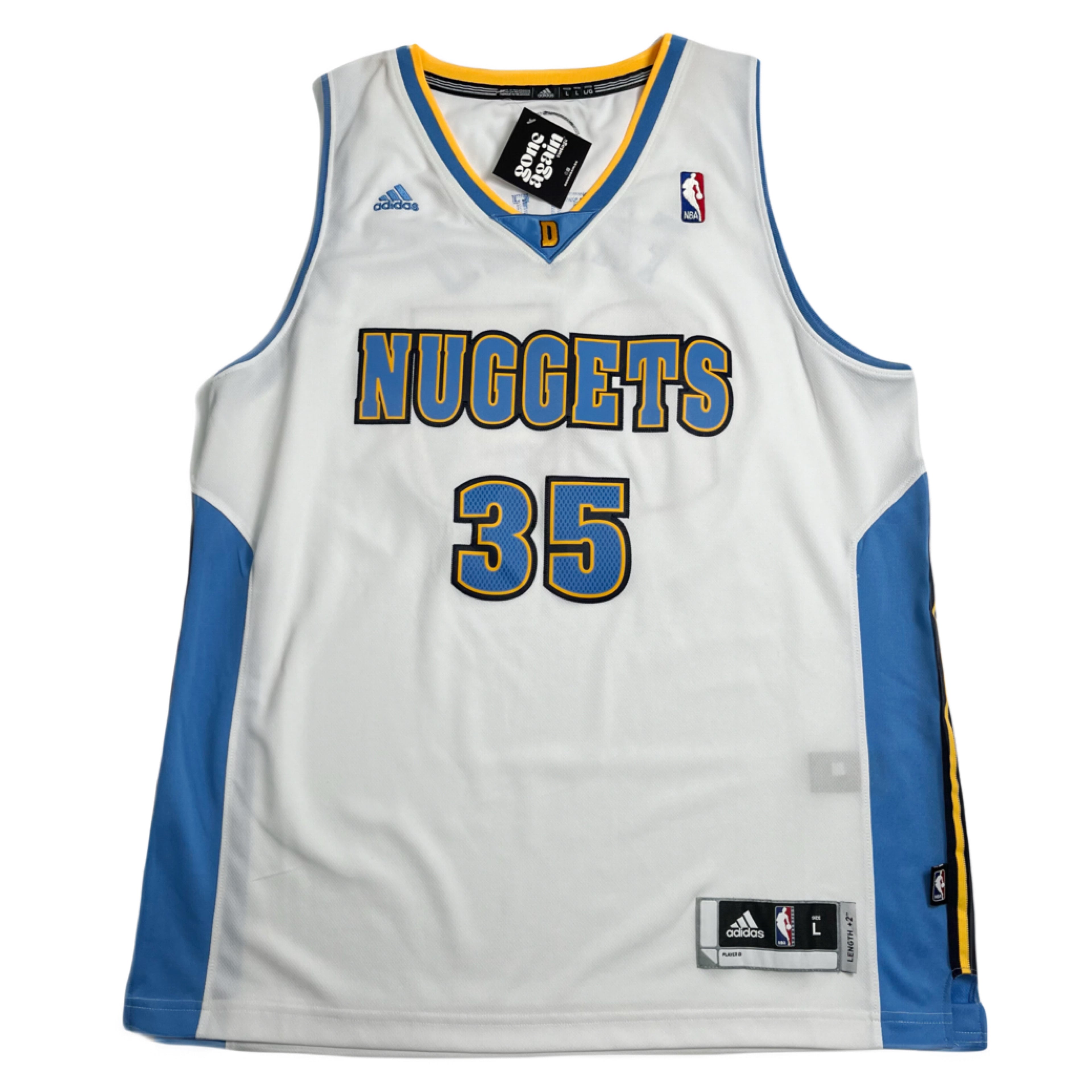 Adidas Denver Nuggets Kenneth Faried Jersey L
