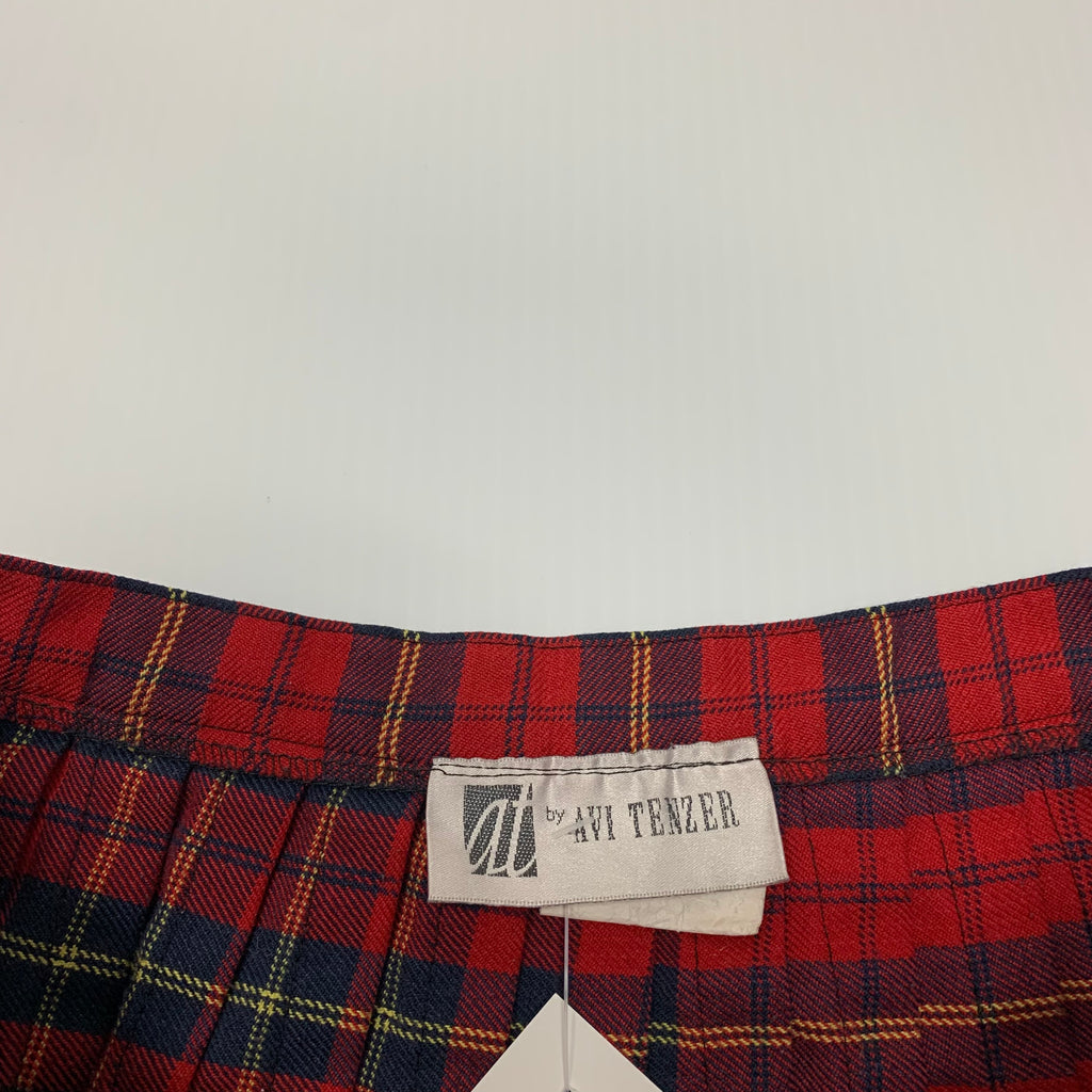 Avi Plaid Skirt 27W