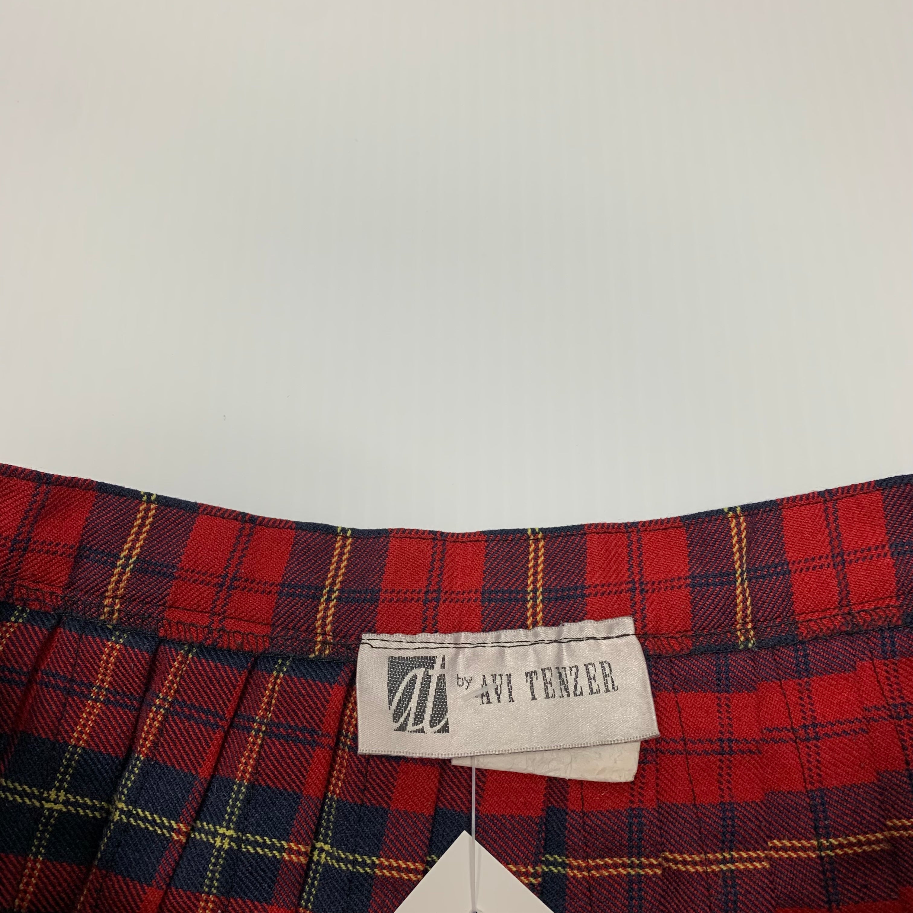 Avi Plaid Skirt 27W
