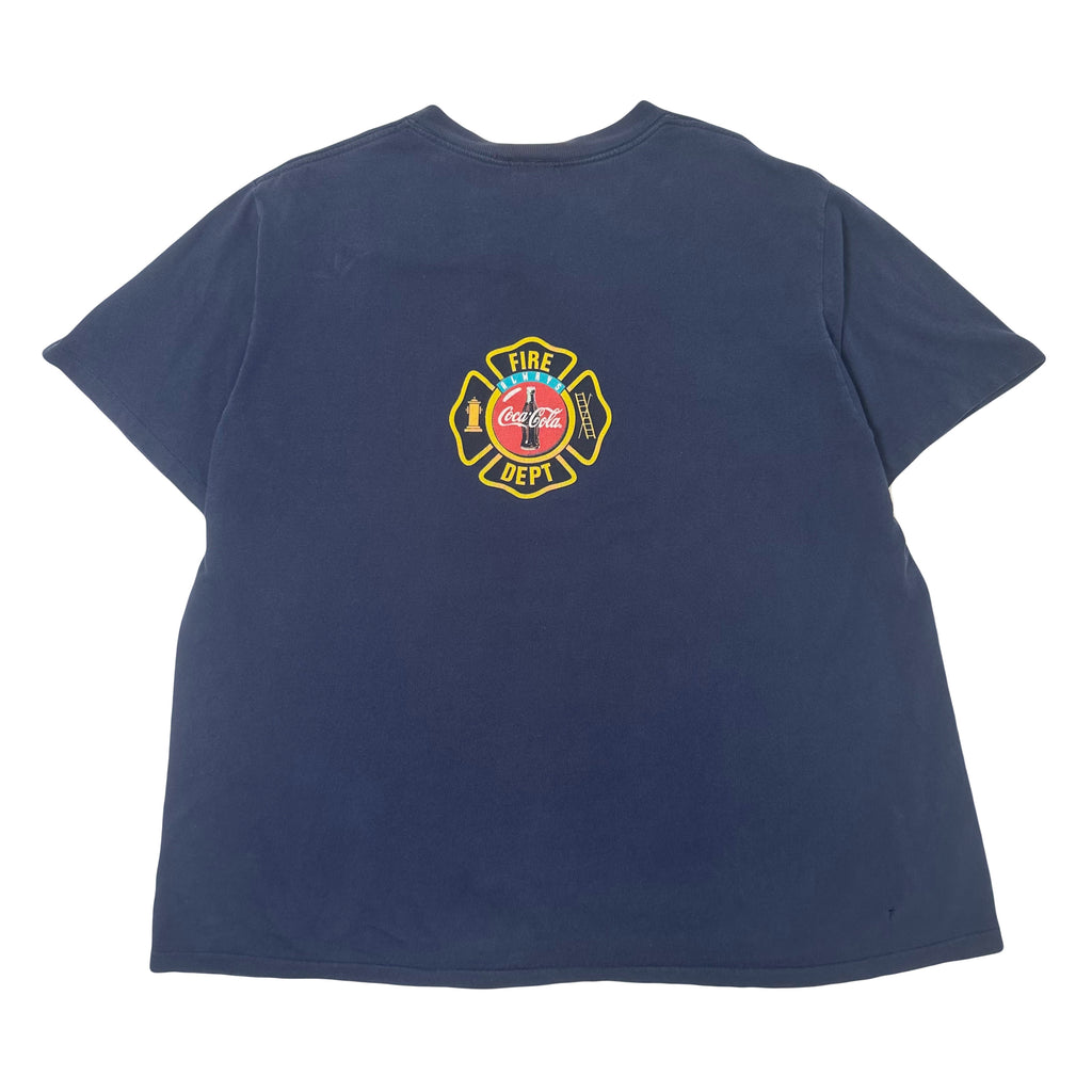1996 Coca Cola Fire Dept. Polar Bear Graphic Tee XL