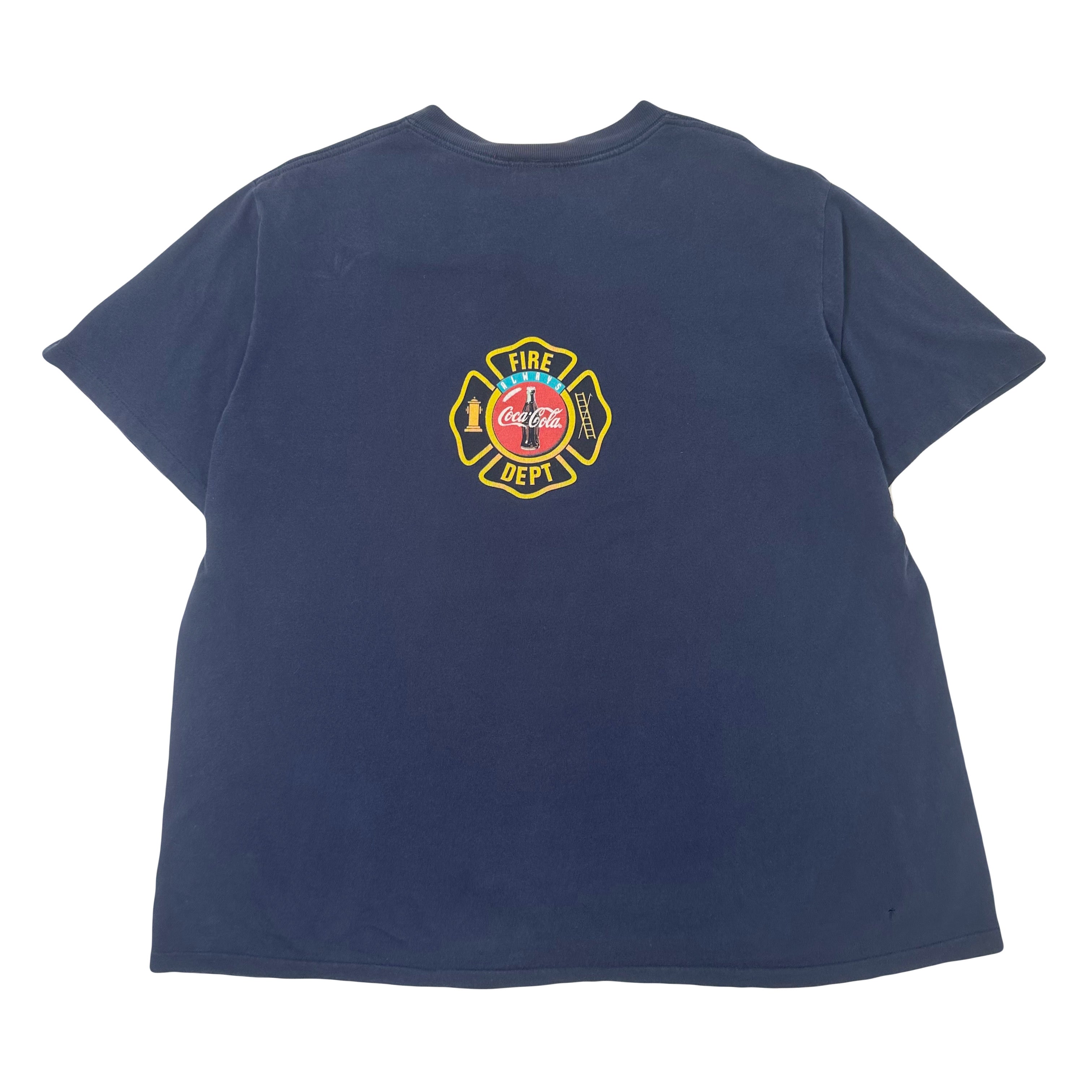1996 Coca Cola Fire Dept. Polar Bear Graphic Tee XL
