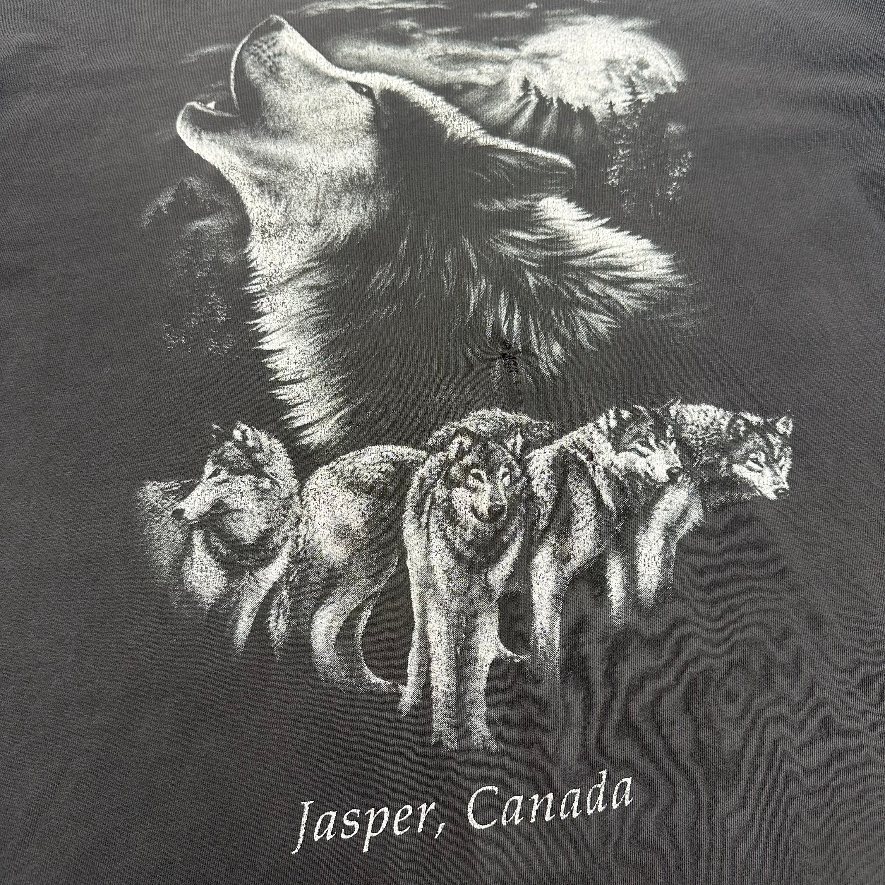Vintage Jasper Canada Wolves Graphic Tee XL
