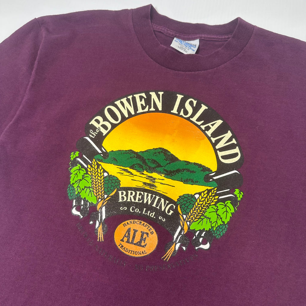Vintage Bowen Island Brewing Graphic Tee L