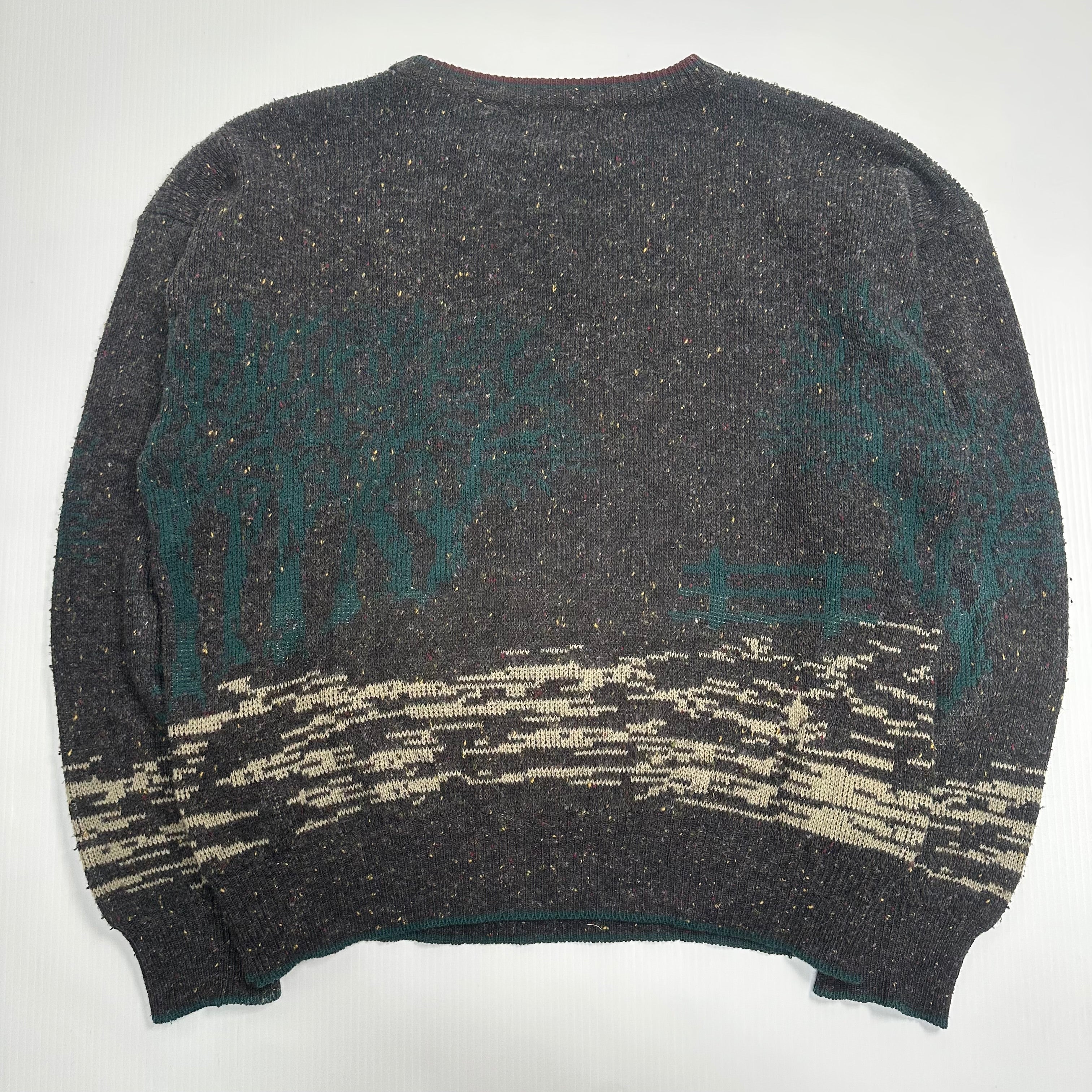 Vintage Cricketeer Horse Rider Knit Sweater L