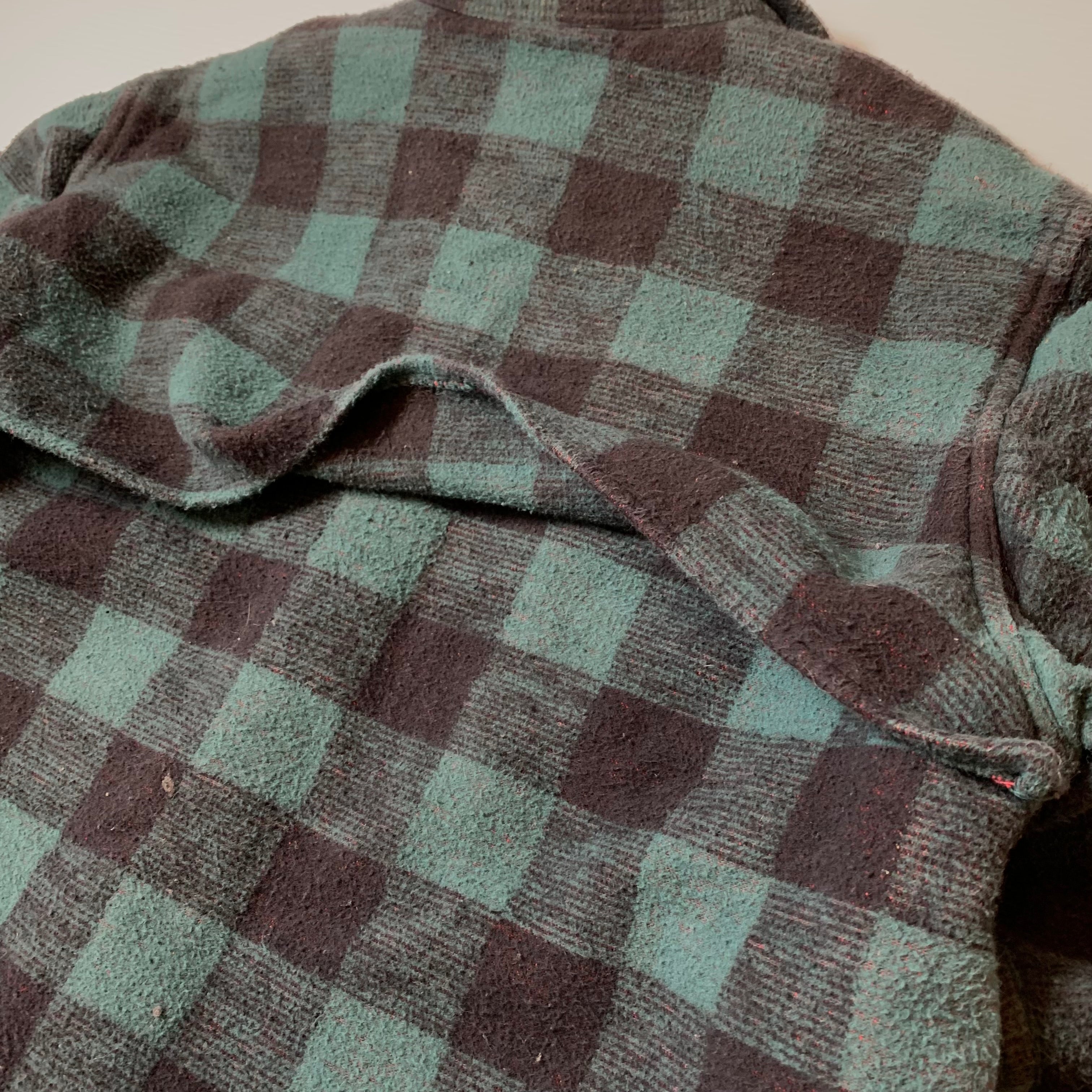 Vintage Palermo Plaid Heavy Button Up Flannel XL