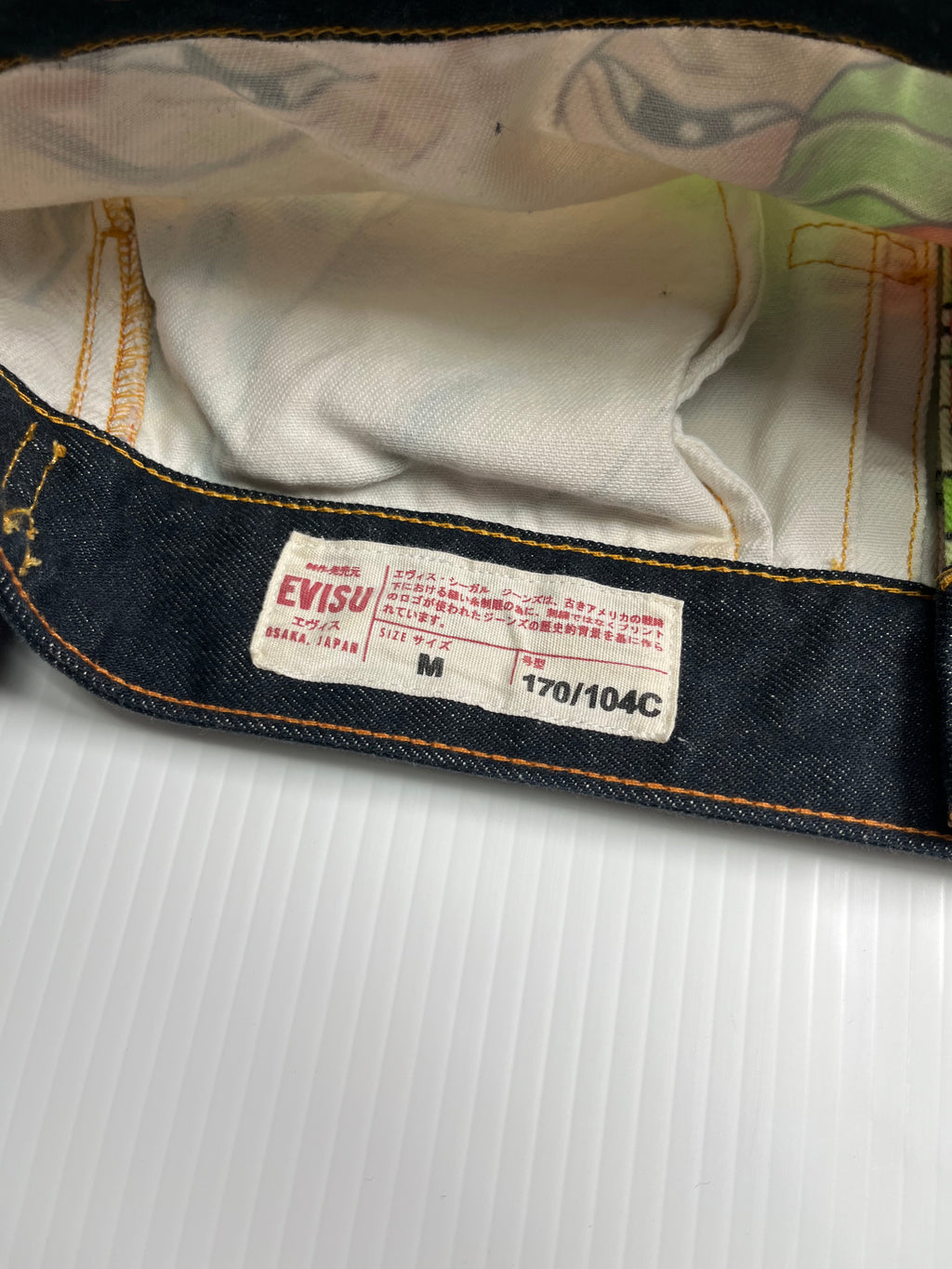 Evisu Faces AOP Denim Jacket M