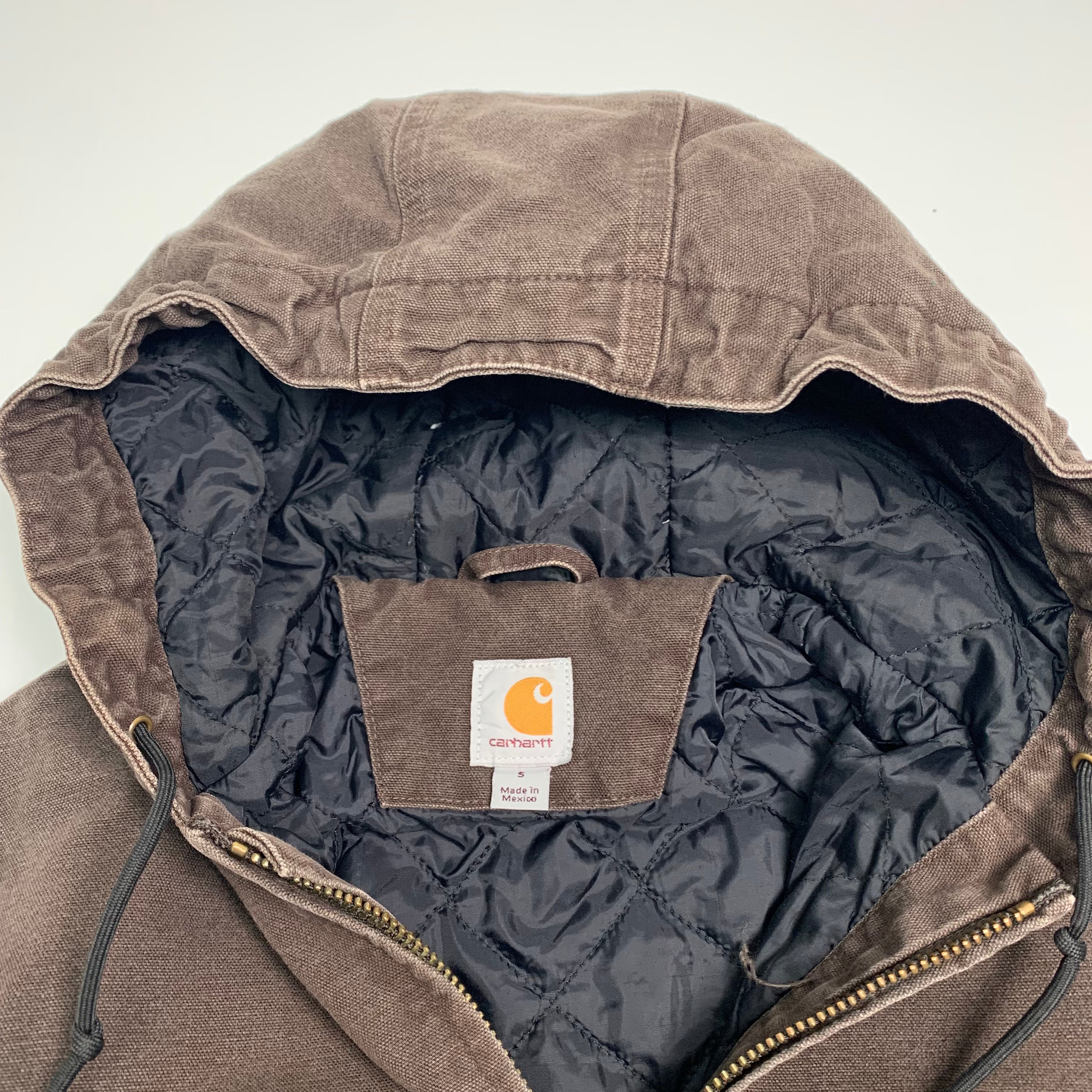 Carhartt Brown Hooded Jacket S